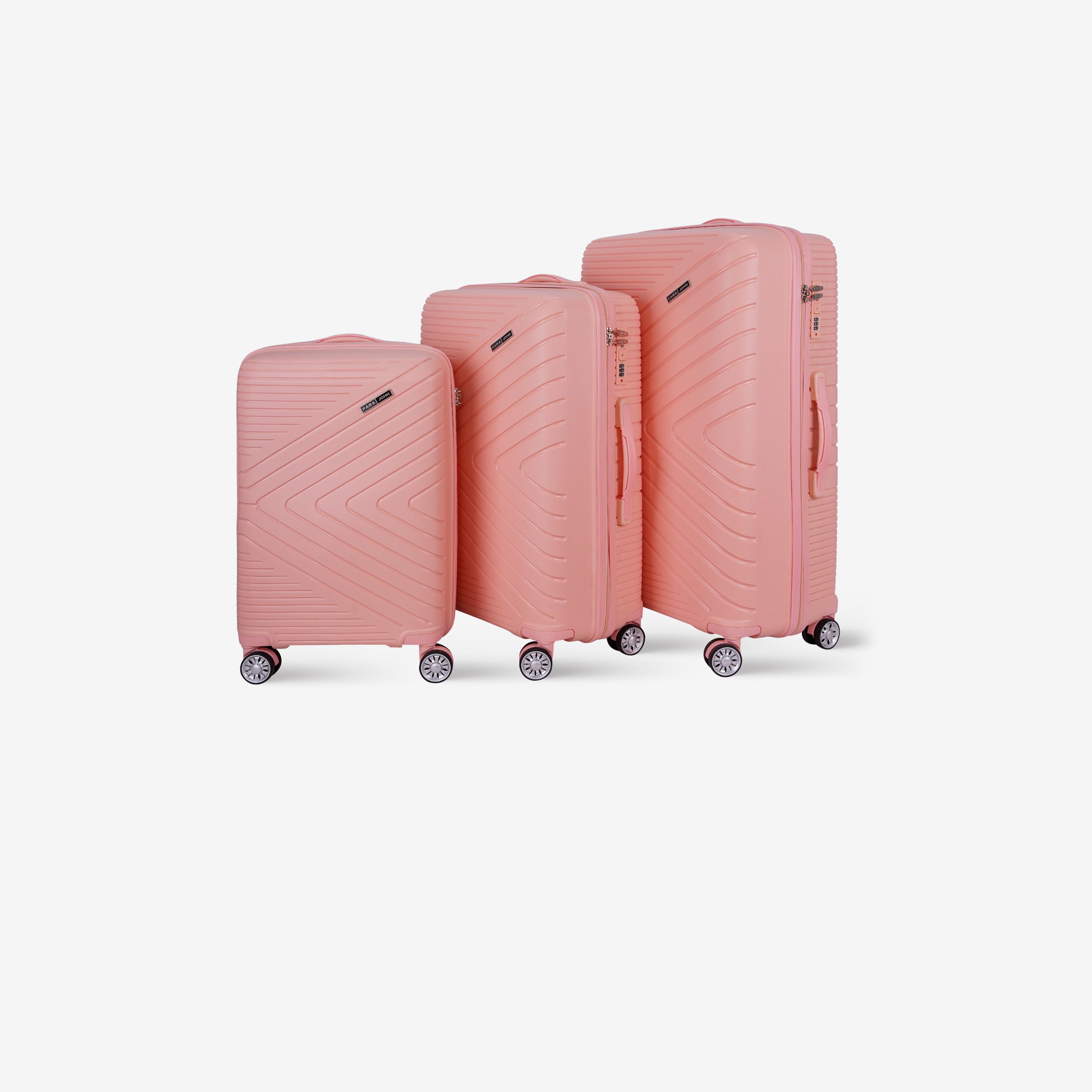باراجون- طقم 3 شنط بأربع عجلات دوارة من مادة ABS وجوانب صلبة مع قفل مركب-travel-luggagesandbags-luggage-image-11