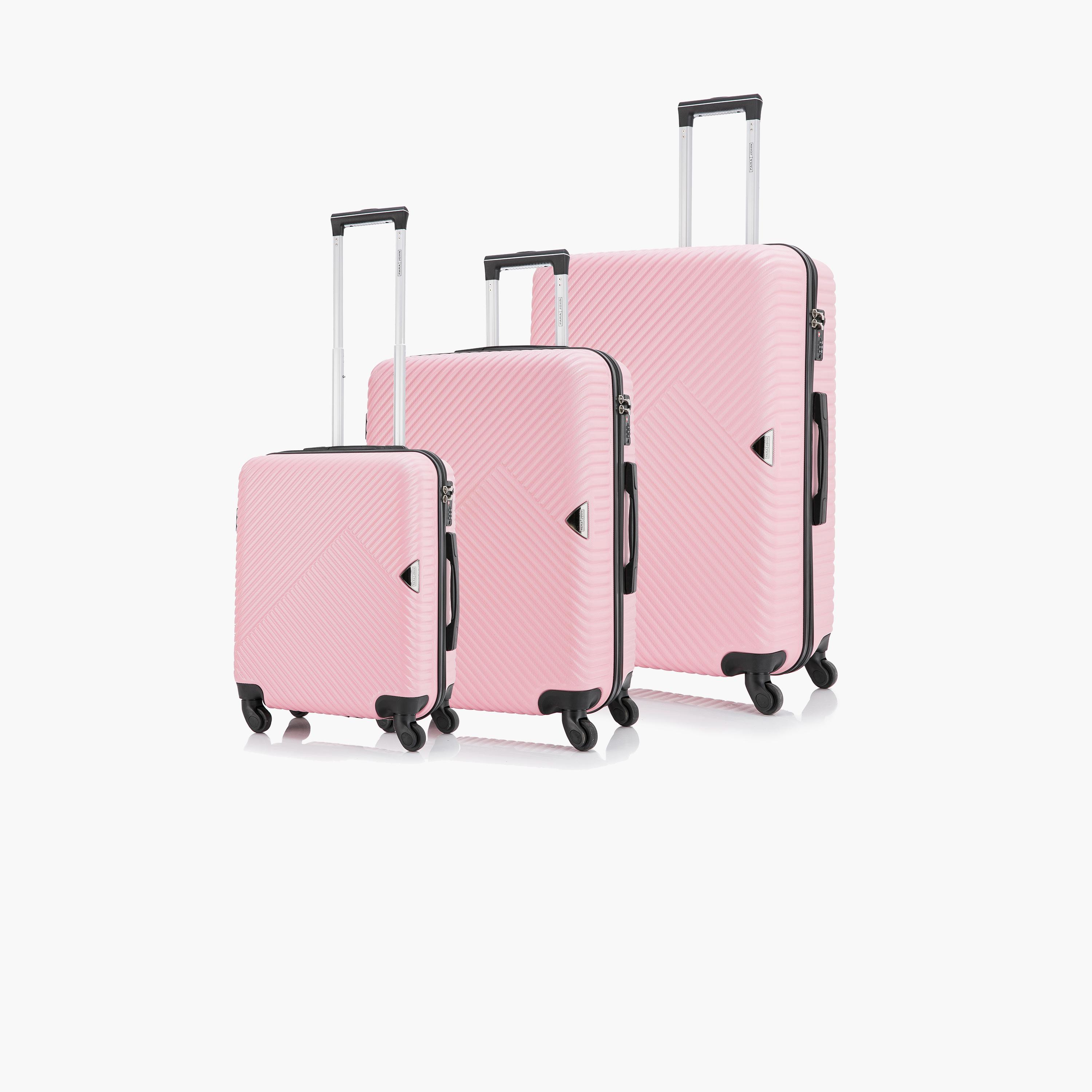 Para John Set of 3 ABS Hard Sided 4-Wheeler Spinner Trolley Bag with Combination Lock-travel-luggagesandbags-luggage-image-7