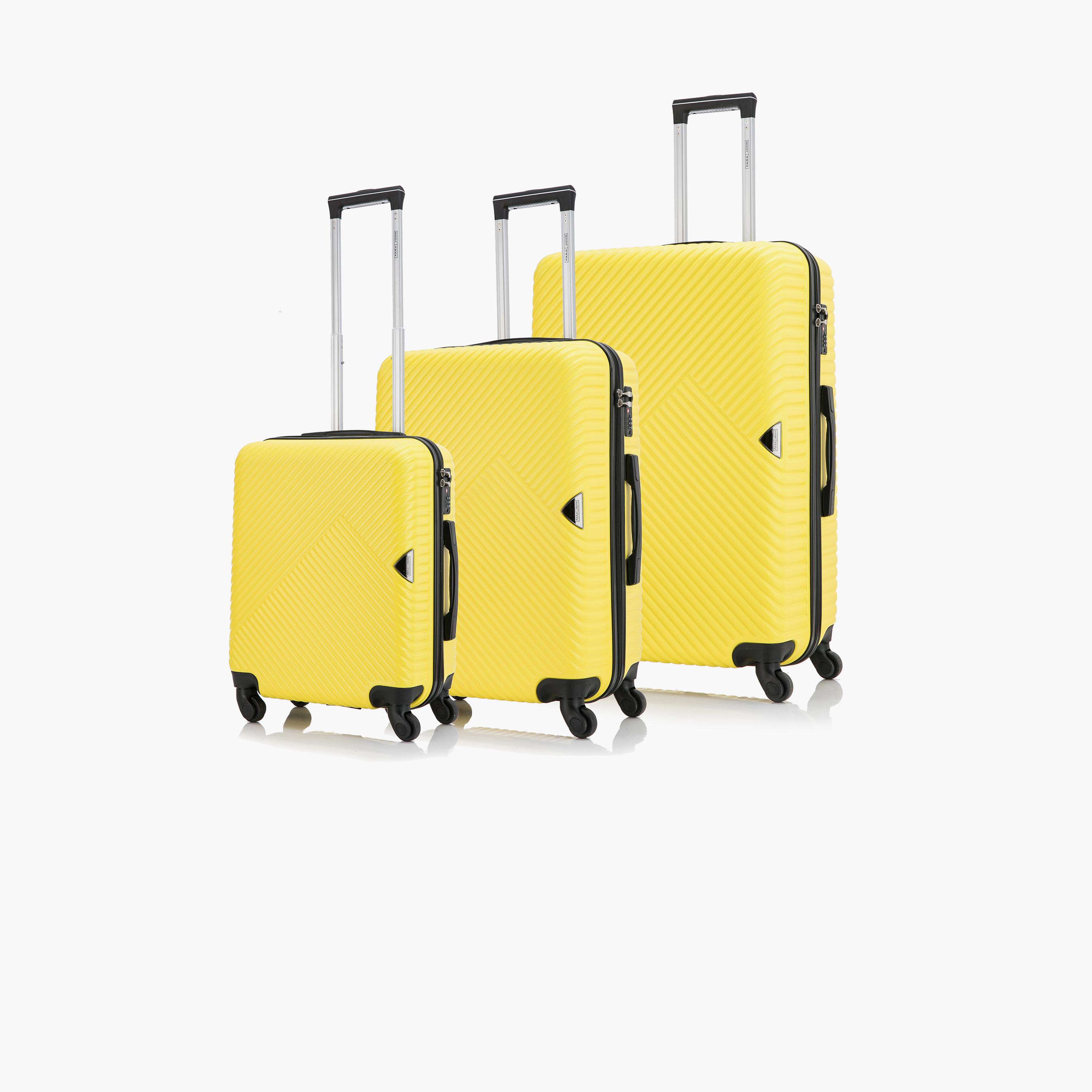 Para John Set of 3 ABS Hard Sided 4-Wheeler Spinner Trolley Bag with Combination Lock-travel-luggagesandbags-luggage-image-13