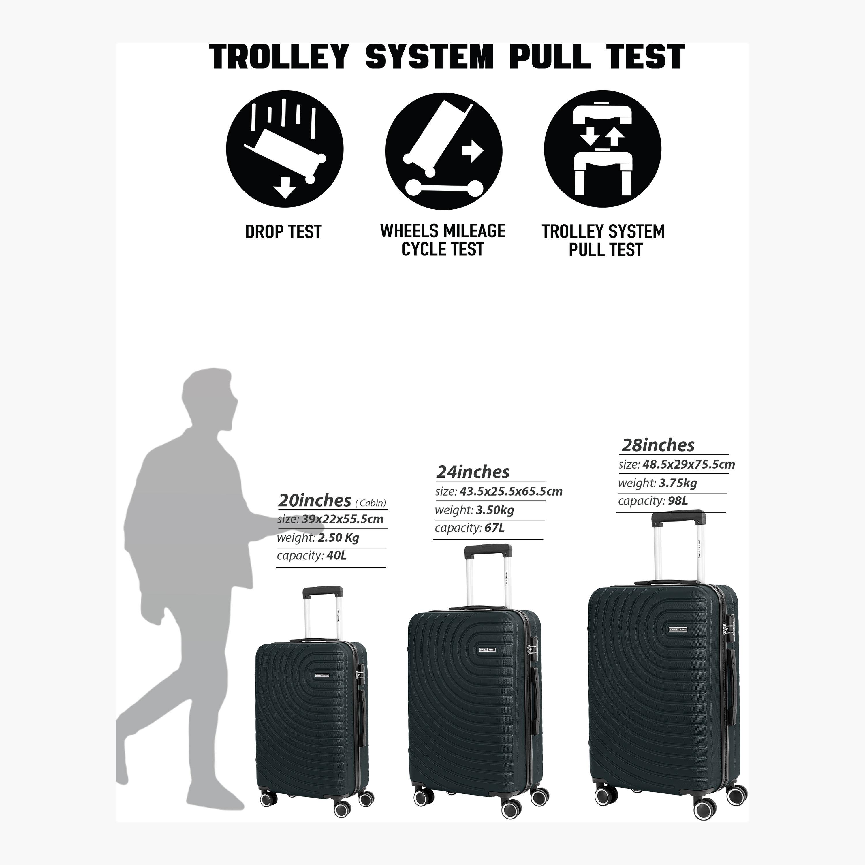 Para John Set of 3 ABS Hard Sided 4-Wheeler Spinner Trolley Bag with Combination Lock-travel-luggagesandbags-luggage-image-6