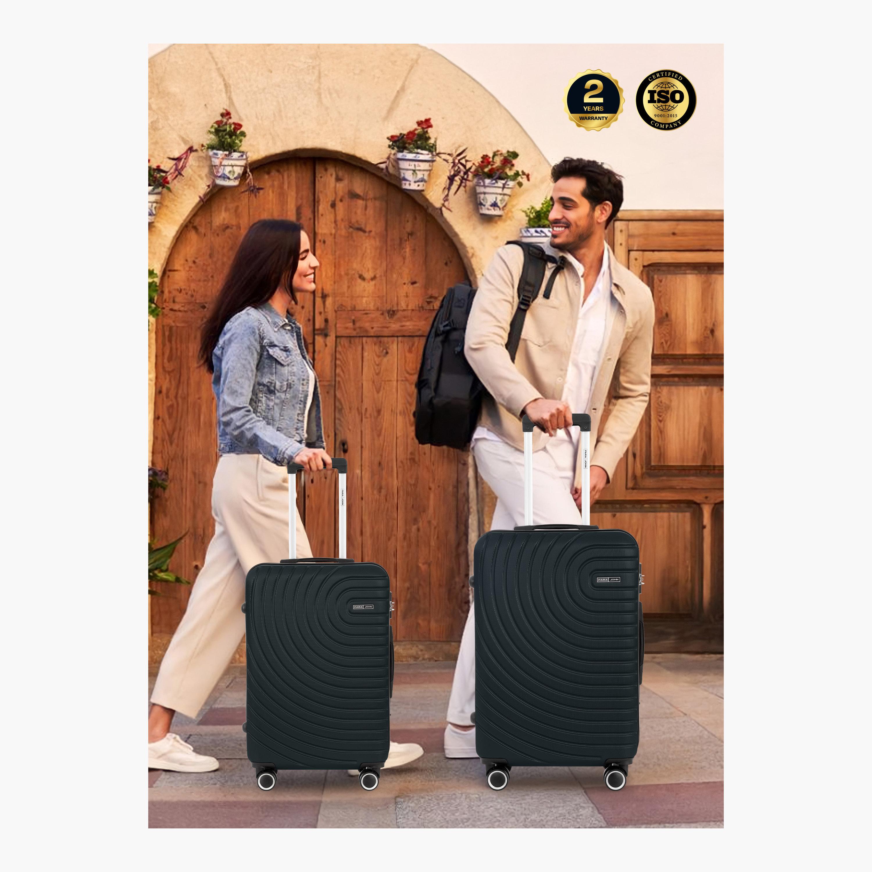 Para John Set of 3 ABS Hard Sided 4-Wheeler Spinner Trolley Bag with Combination Lock-travel-luggagesandbags-luggage-image-7