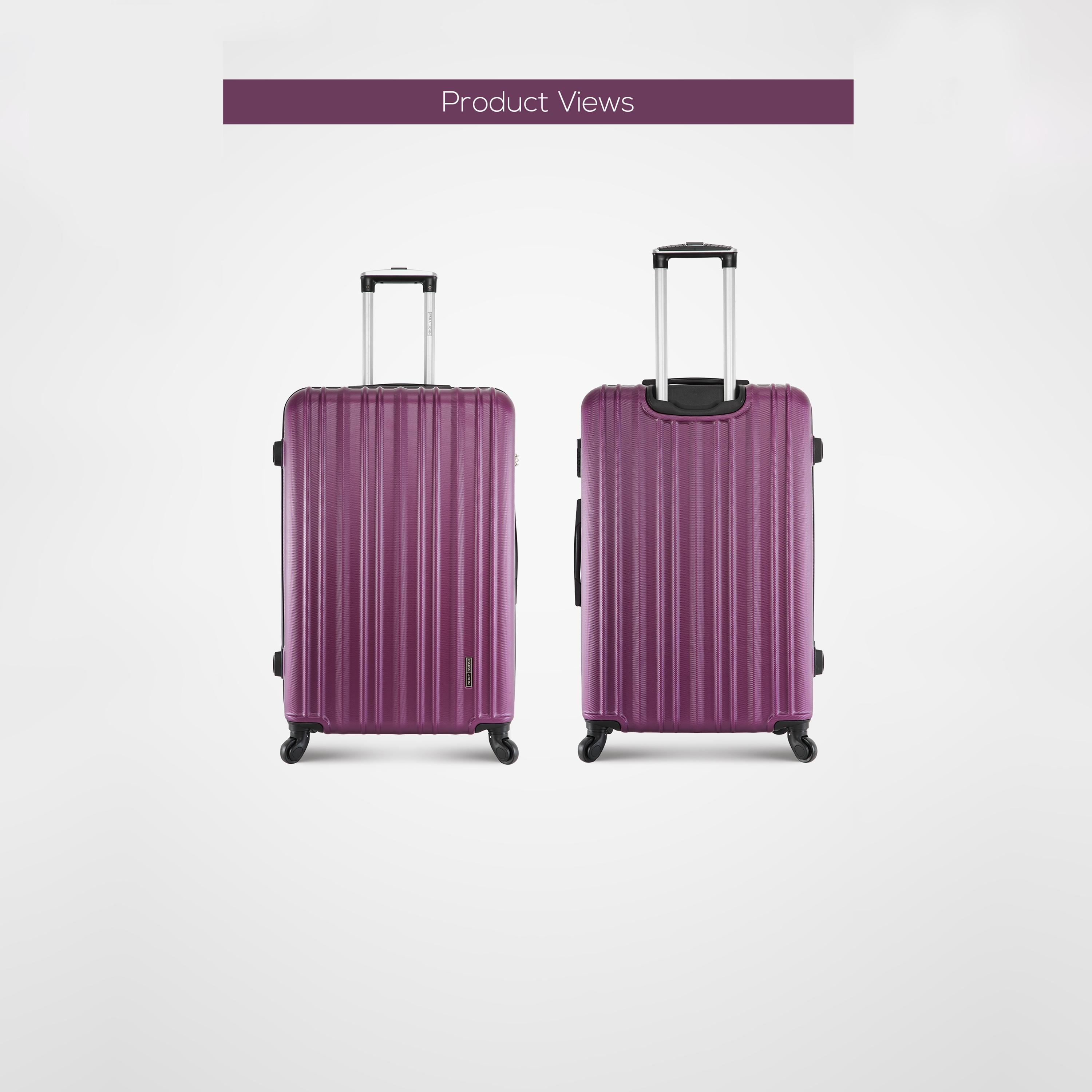 باراجون- طقم 3 شنط بأربع عجلات دوارة من مادة ABS وجوانب صلبة مع قفل مركب-travel-luggagesandbags-luggage-image-2
