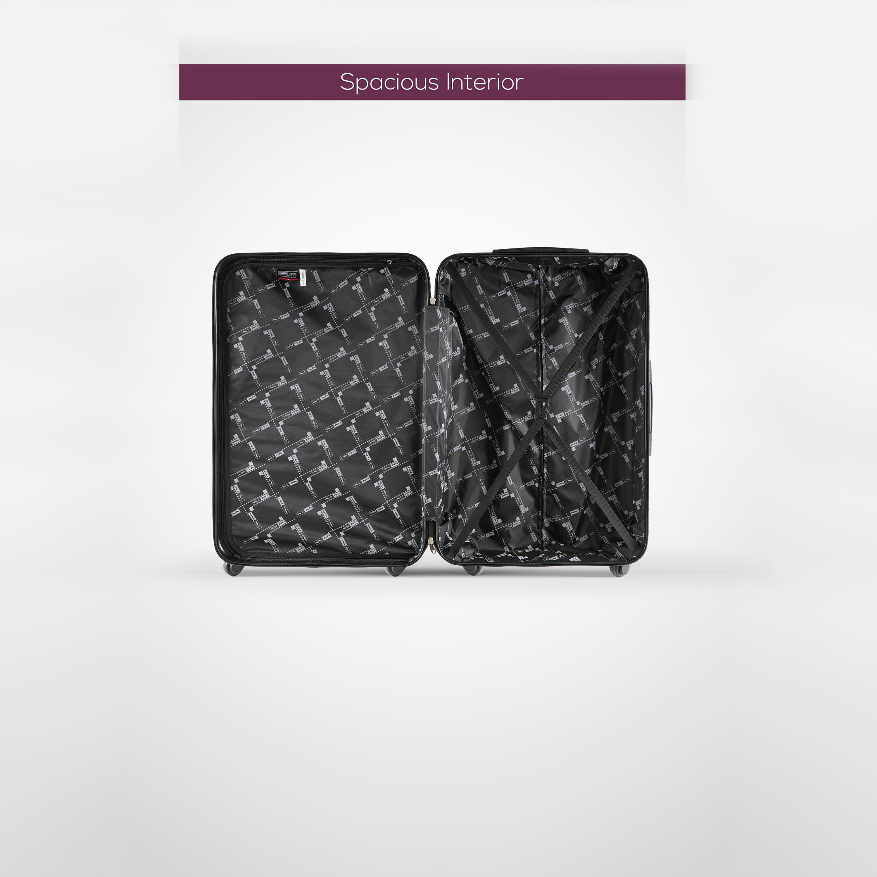باراجون- طقم 3 شنط بأربع عجلات دوارة من مادة ABS وجوانب صلبة مع قفل مركب-travel-luggagesandbags-luggage-image-3