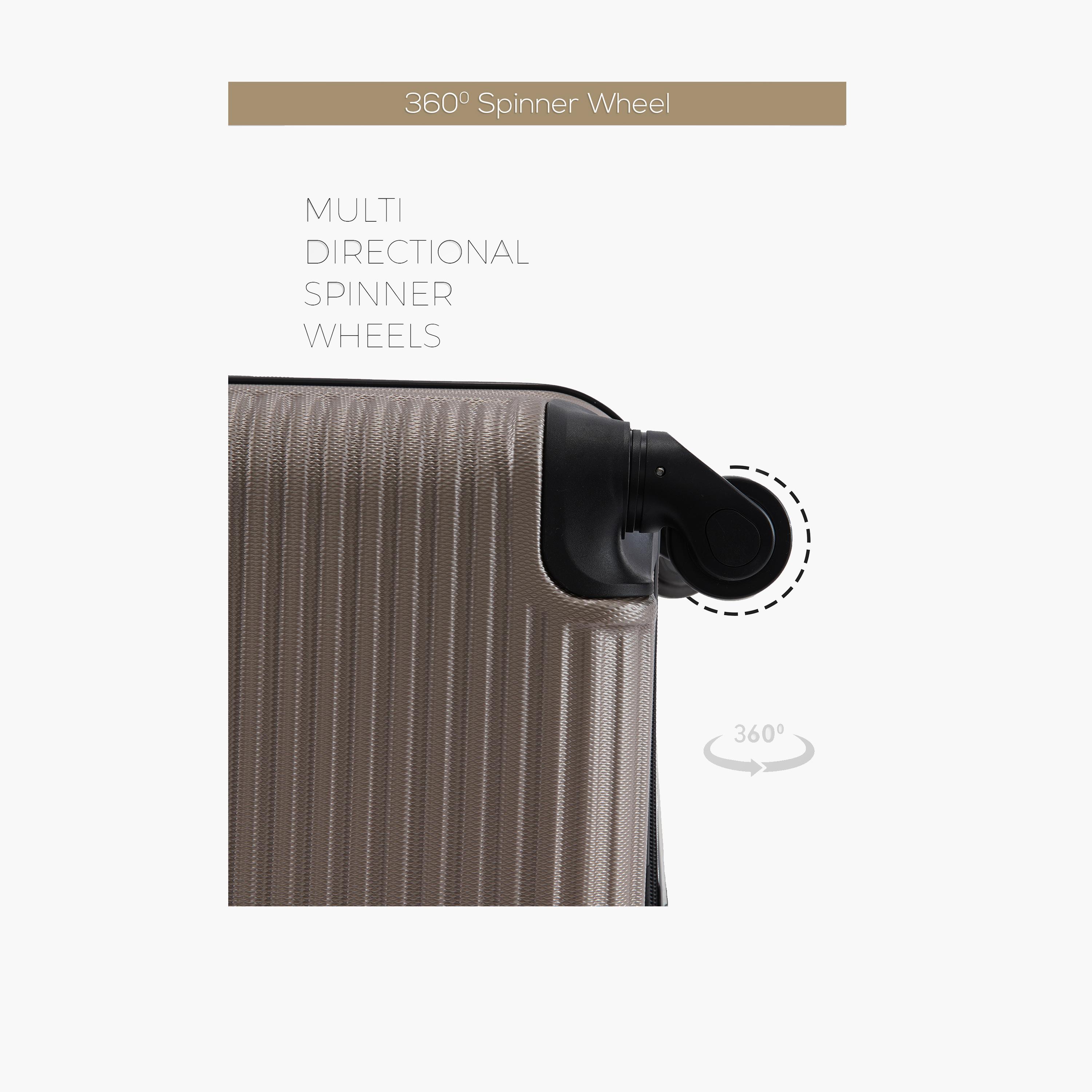 باراجون- طقم 3 شنط بأربع عجلات دوارة من مادة ABS وجوانب صلبة مع قفل مركب-travel-luggagesandbags-luggage-image-3