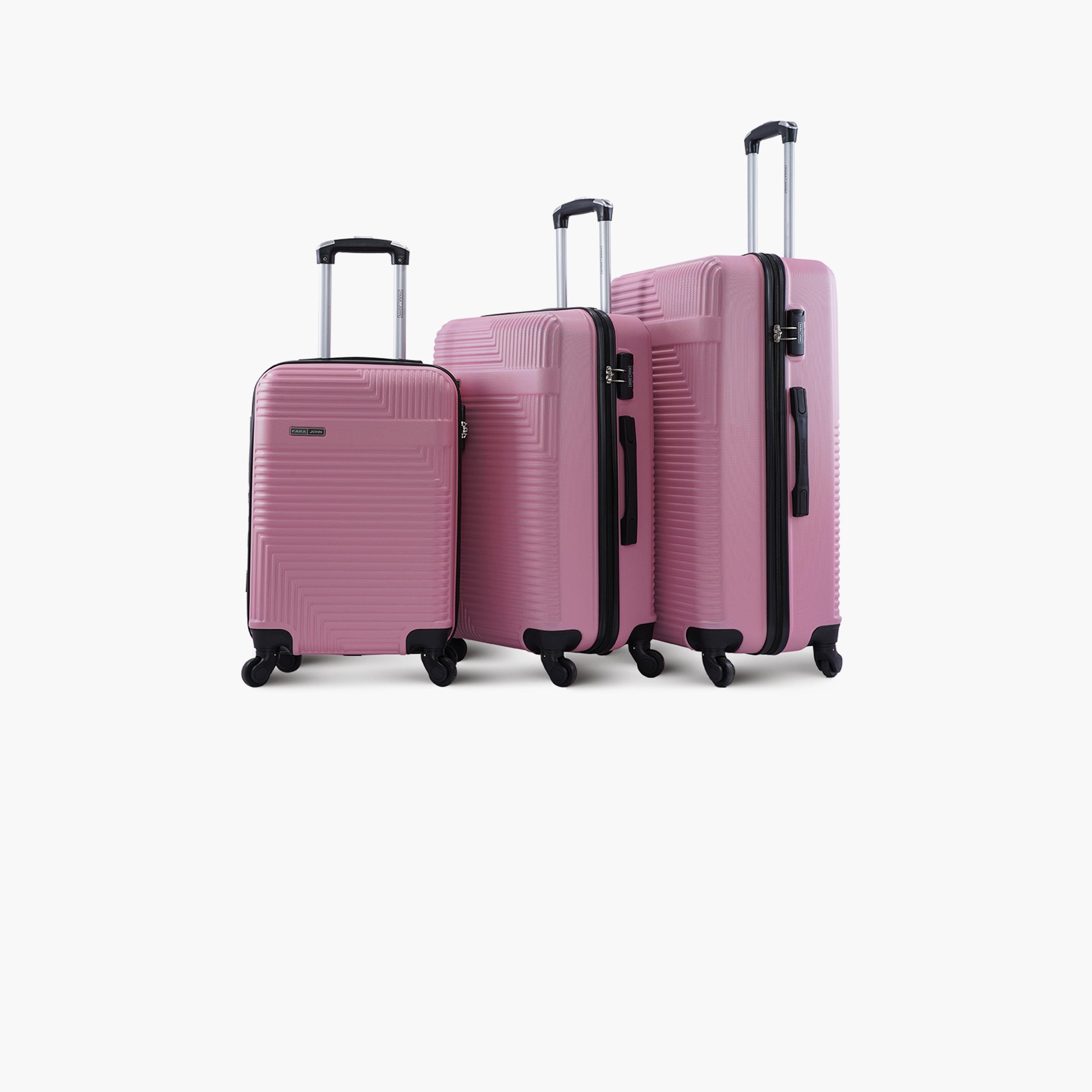 باراجون- طقم 3 شنط بأربع عجلات دوارة من مادة ABS وجوانب صلبة مع قفل مركب-travel-luggagesandbags-luggage-image-7