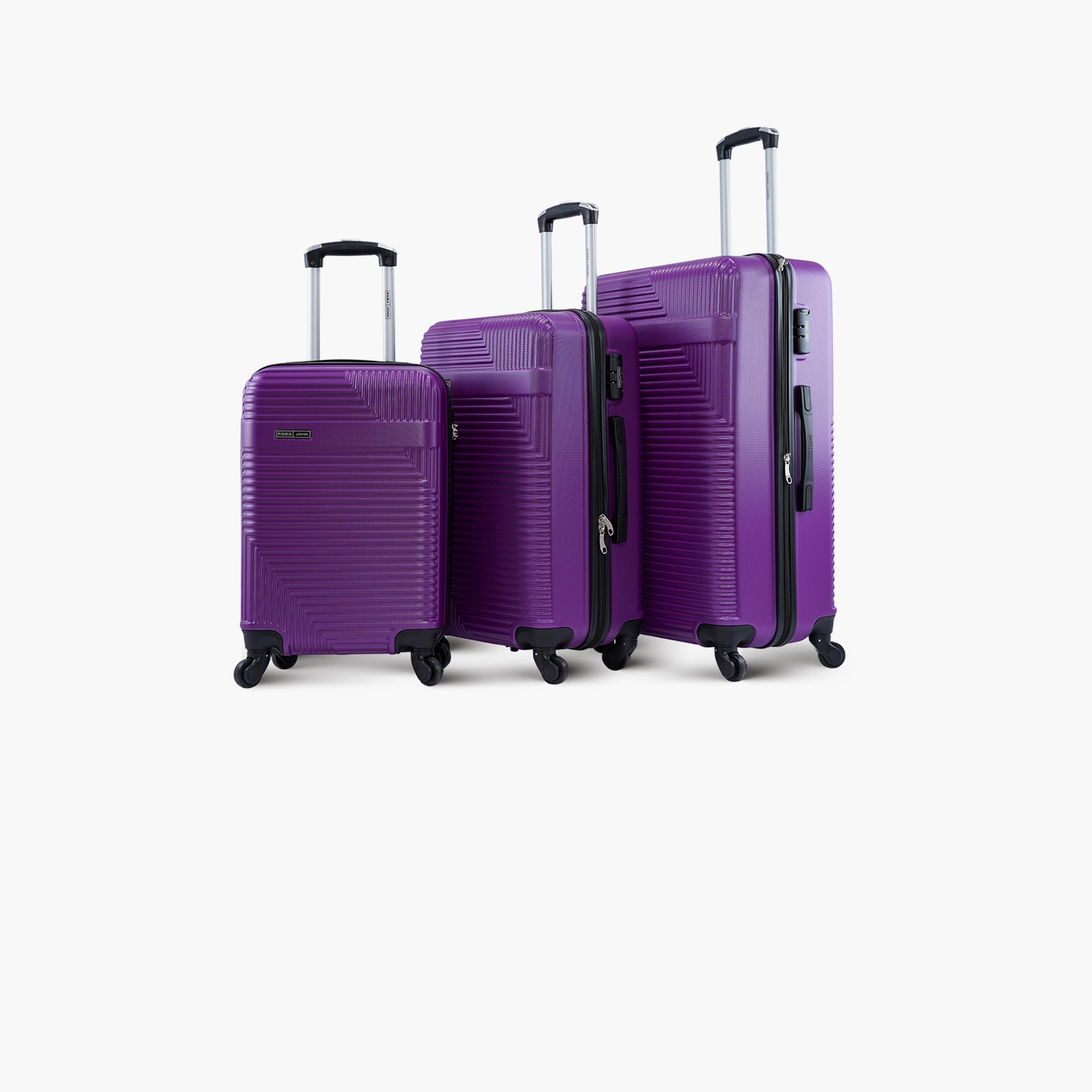 باراجون- طقم 3 شنط بأربع عجلات دوارة من مادة ABS وجوانب صلبة مع قفل مركب-travel-luggagesandbags-luggage-image-13