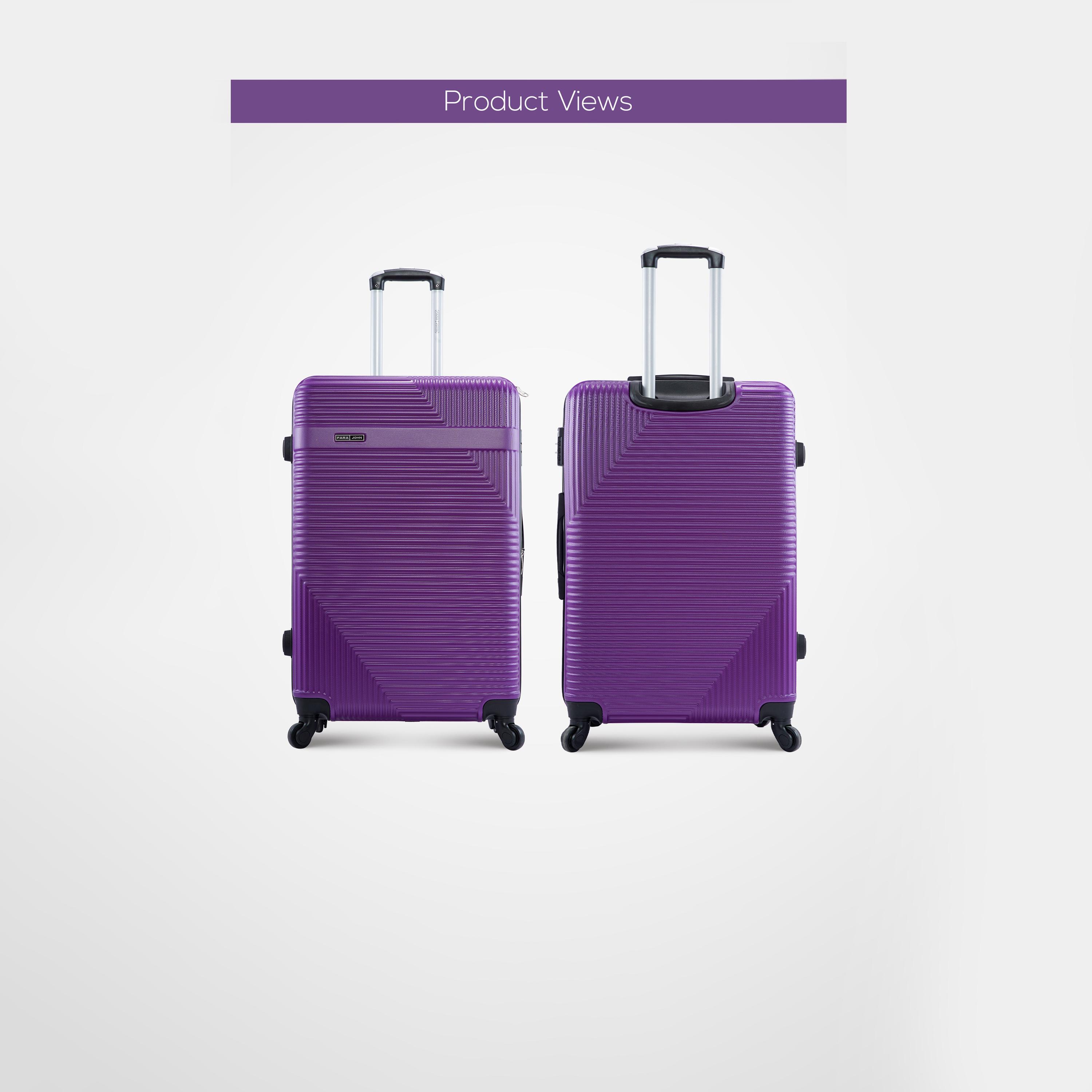 باراجون- طقم 3 شنط بأربع عجلات دوارة من مادة ABS وجوانب صلبة مع قفل مركب-travel-luggagesandbags-luggage-image-14