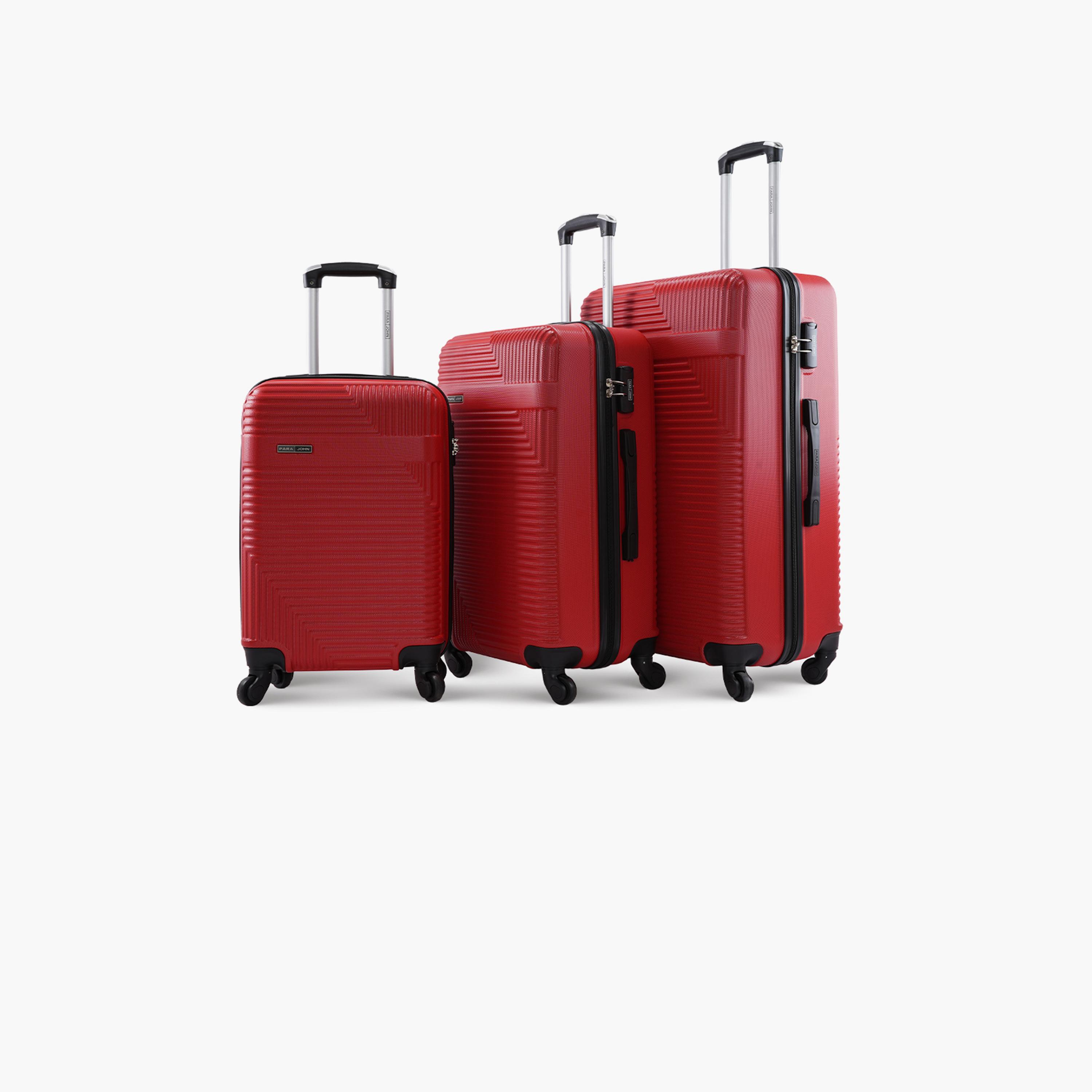 باراجون- طقم 3 شنط بأربع عجلات دوارة من مادة ABS وجوانب صلبة مع قفل مركب-travel-luggagesandbags-luggage-image-19