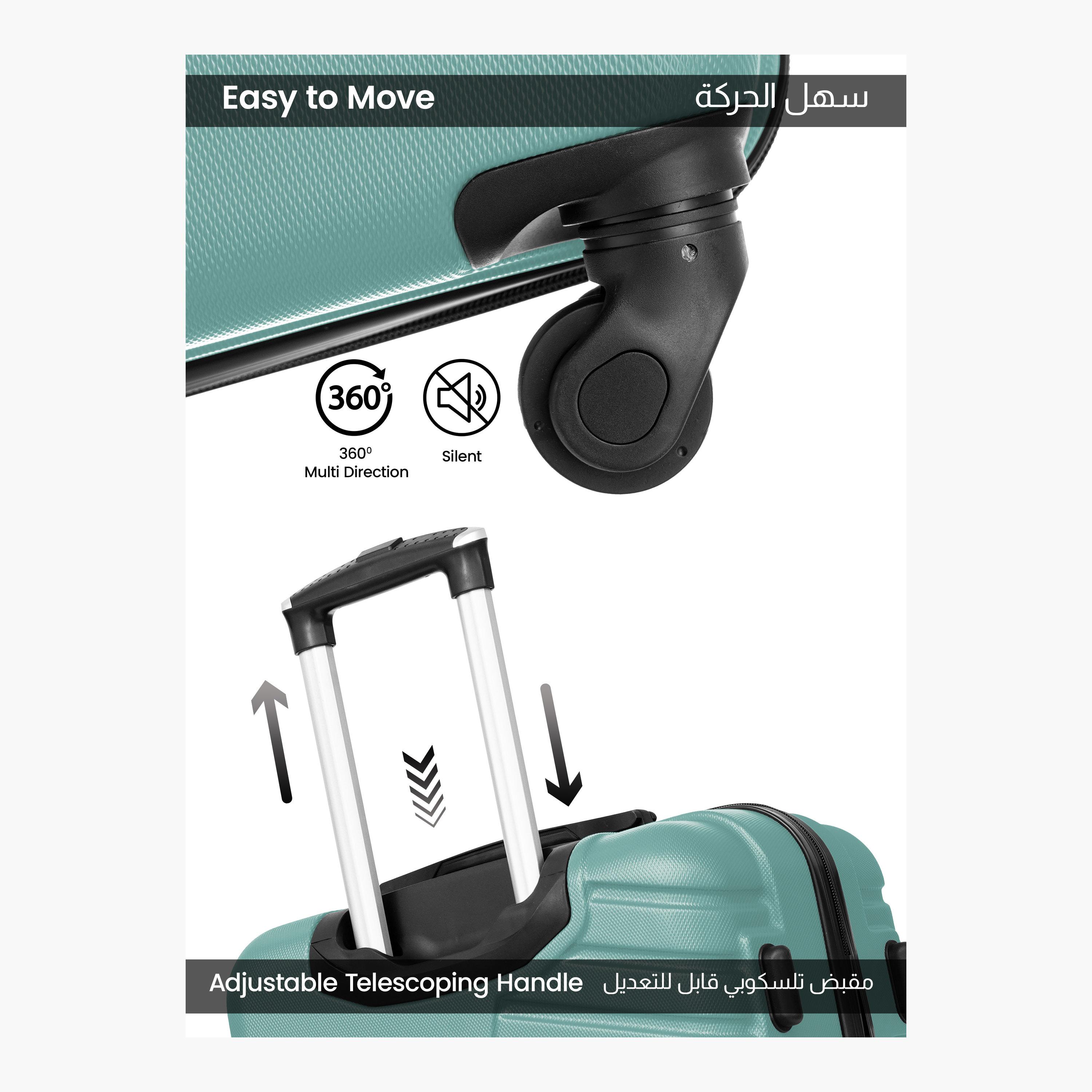Para John Set of 3 ABS Hard Sided 4-Wheeler Spinner Trolley Bag with Combination Lock-travel-luggagesandbags-luggage-image-3