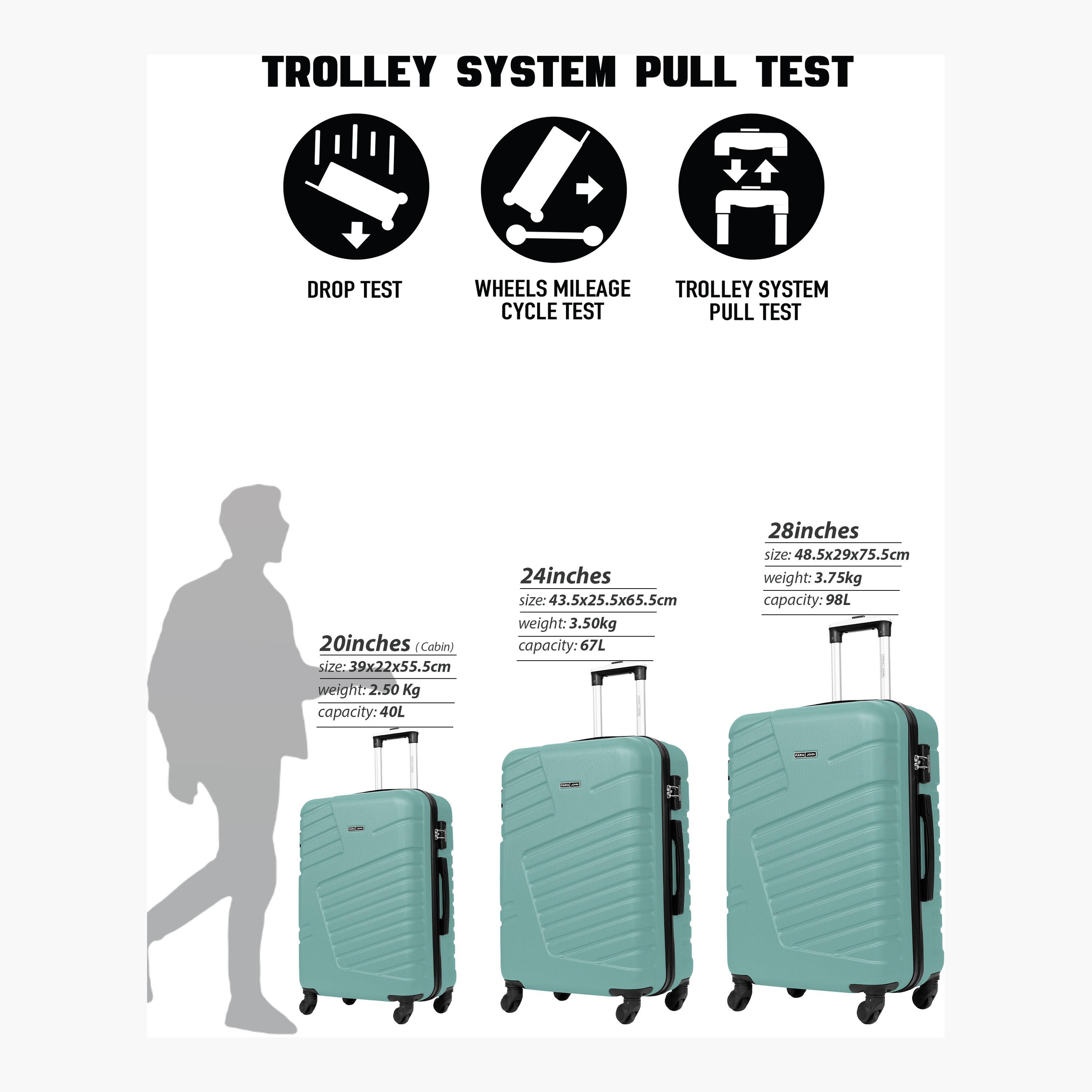 Para John Set of 3 ABS Hard Sided 4-Wheeler Spinner Trolley Bag with Combination Lock-travel-luggagesandbags-luggage-image-6