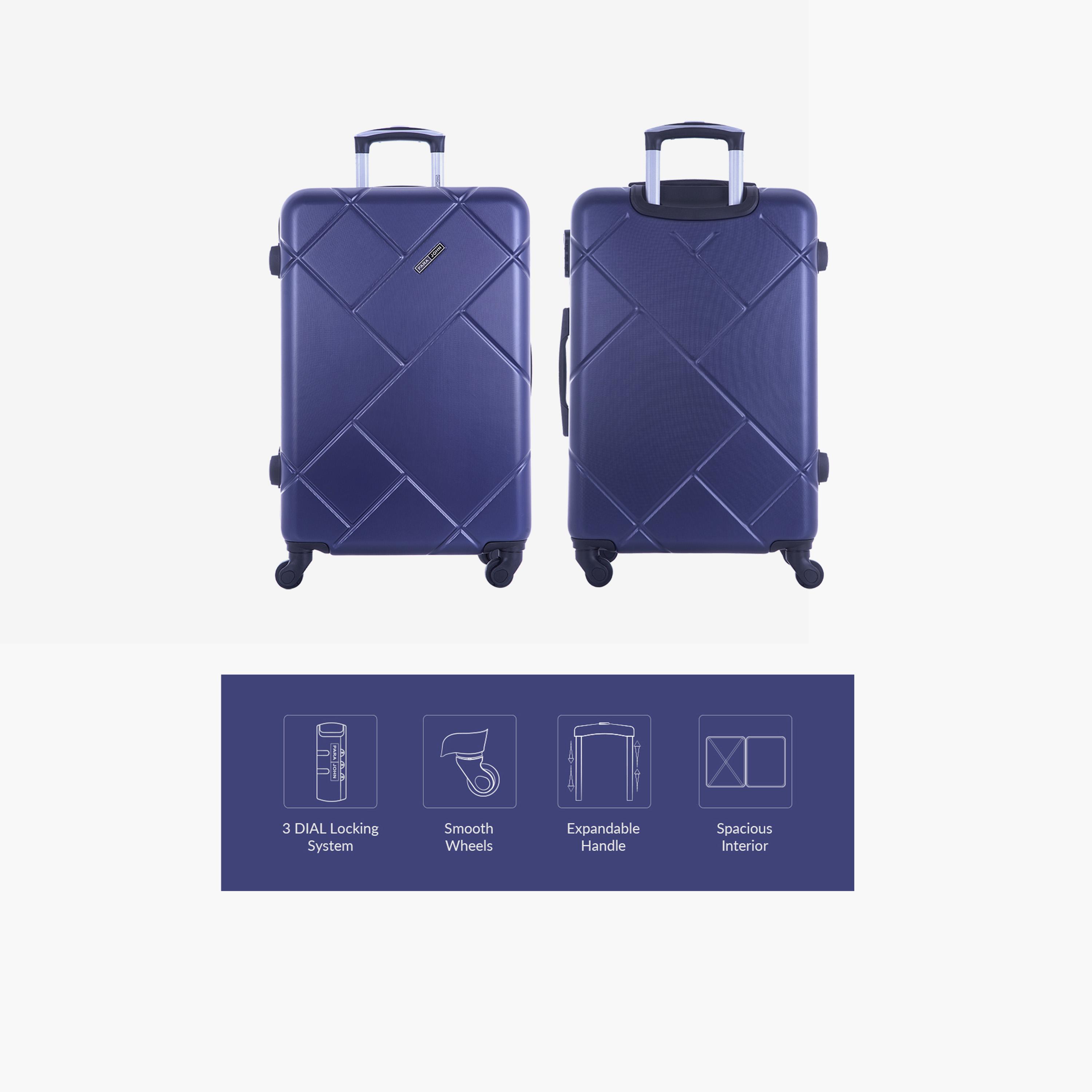 Para John Set of 3 ABS Hard Sided 4-Wheeler Spinner Trolley Bag with Combination Lock-travel-luggagesandbags-luggage-image-2