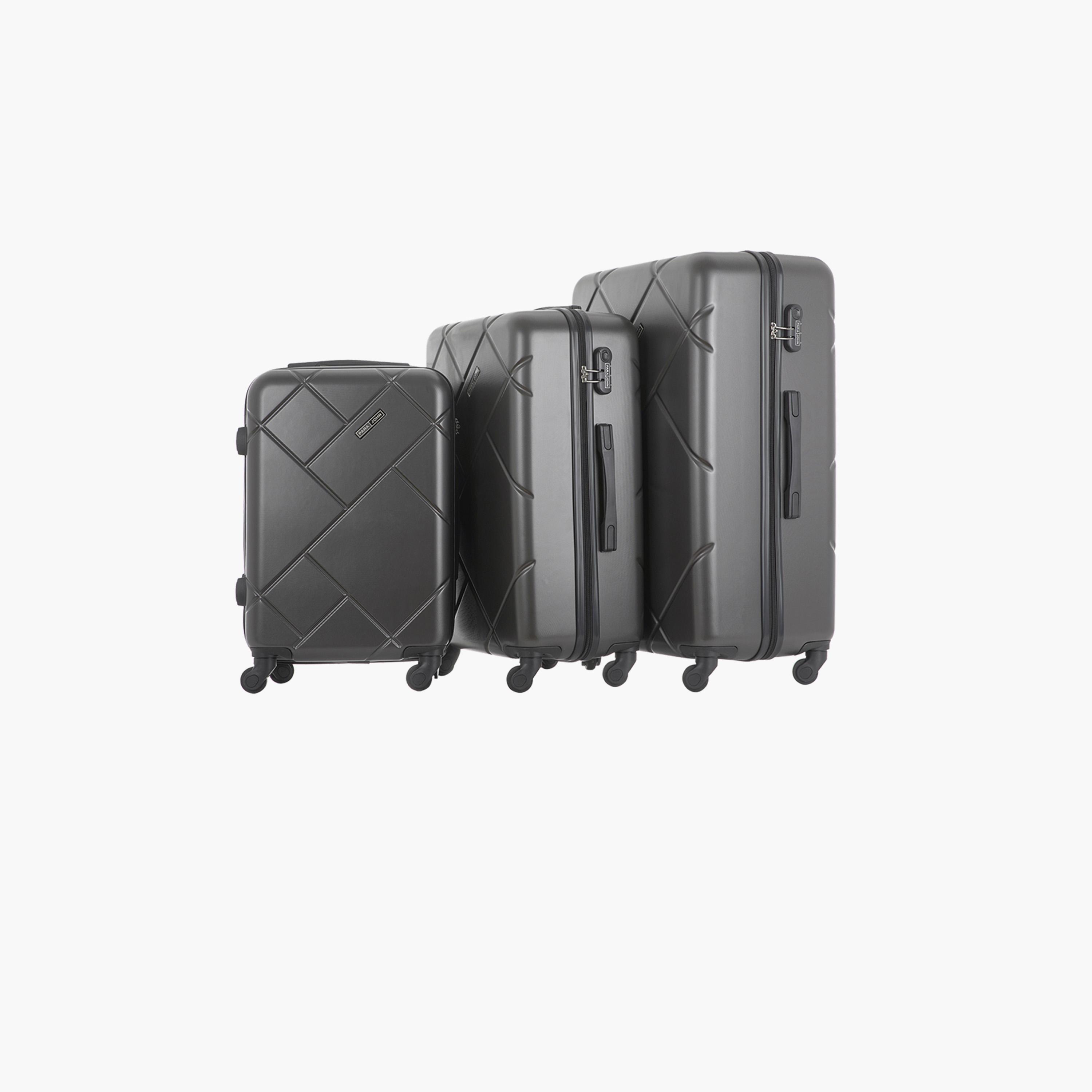 Para John Set of 3 ABS Hard Sided 4-Wheeler Spinner Trolley Bag with Combination Lock-travel-luggagesandbags-luggage-image-6