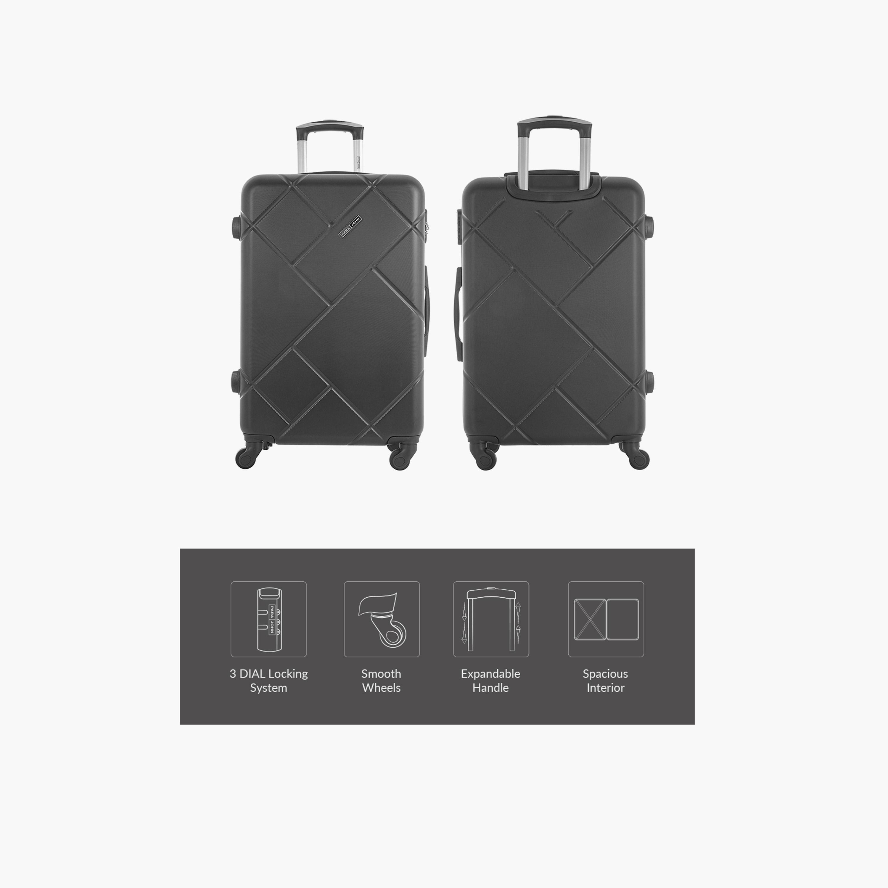 Para John Set of 3 ABS Hard Sided 4-Wheeler Spinner Trolley Bag with Combination Lock-travel-luggagesandbags-luggage-image-7