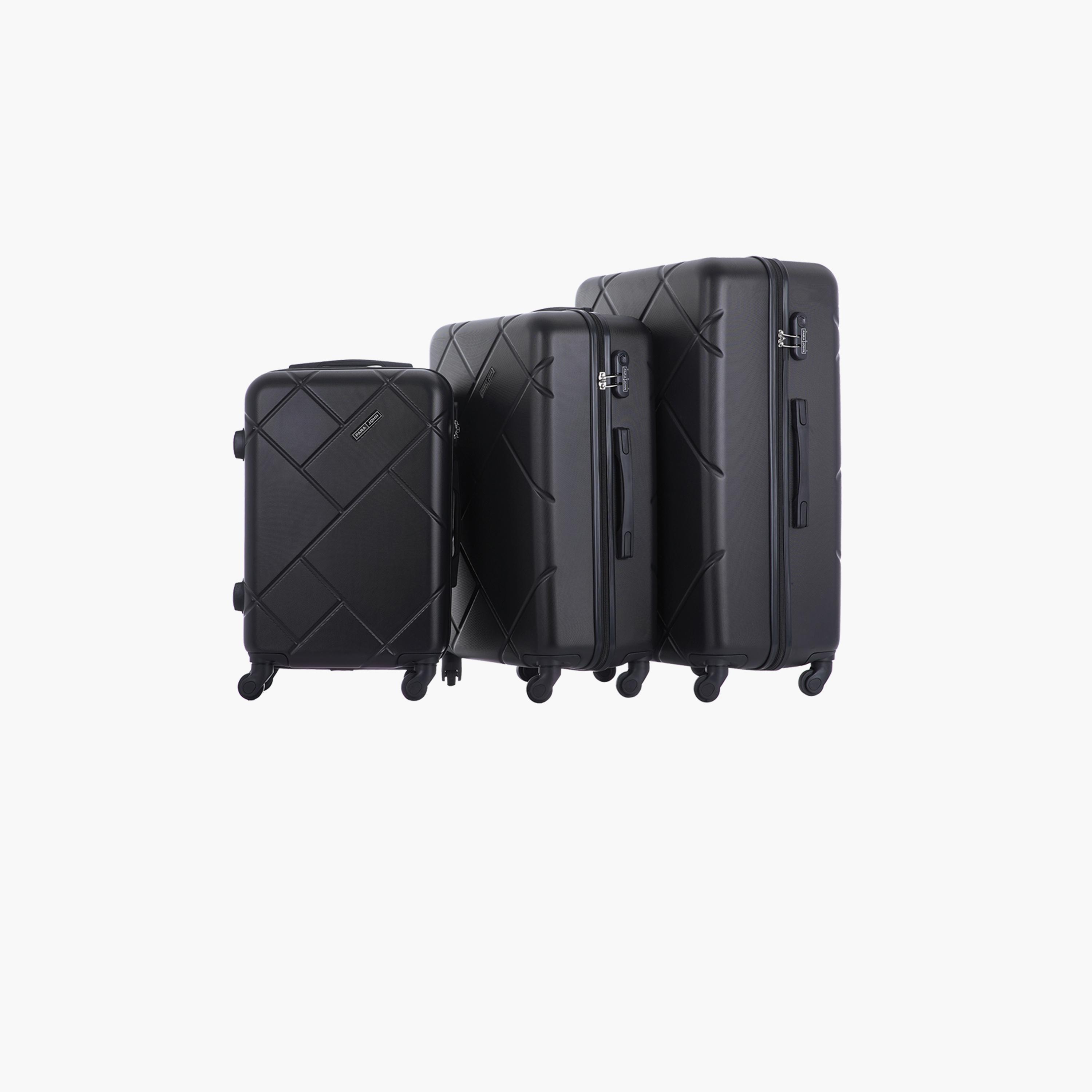 Para John Set of 3 ABS Hard Sided 4-Wheeler Spinner Trolley Bag with Combination Lock-travel-luggagesandbags-luggage-image-11