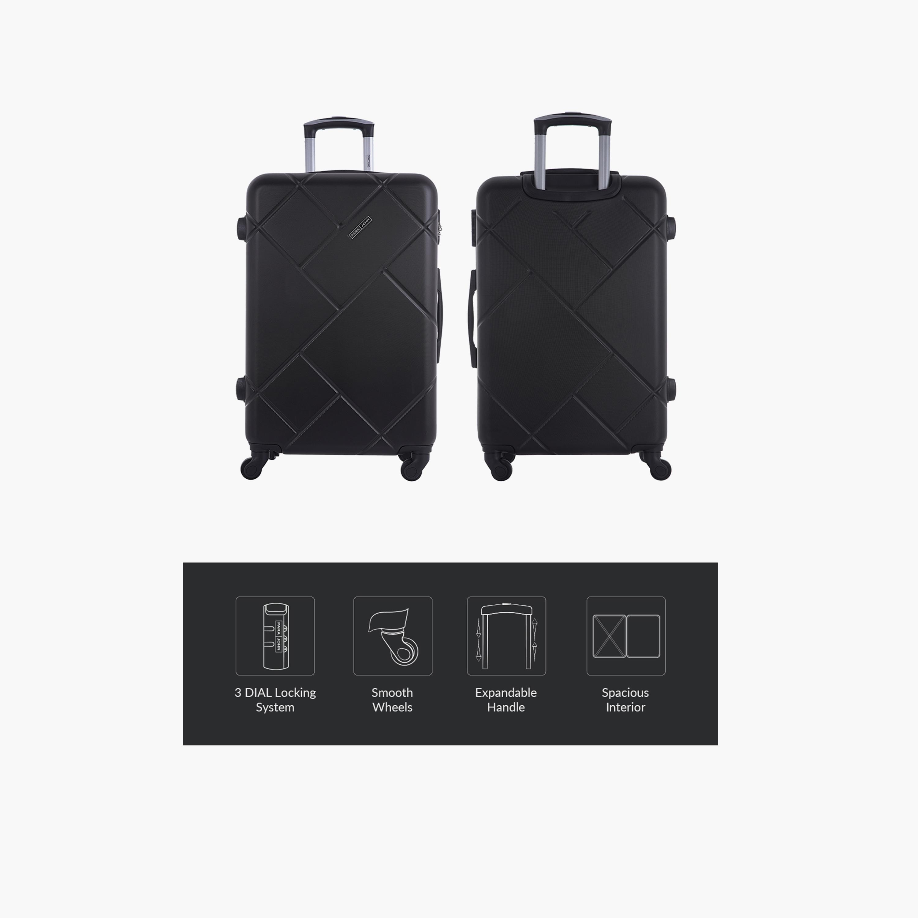 Para John Set of 3 ABS Hard Sided 4-Wheeler Spinner Trolley Bag with Combination Lock-travel-luggagesandbags-luggage-image-12