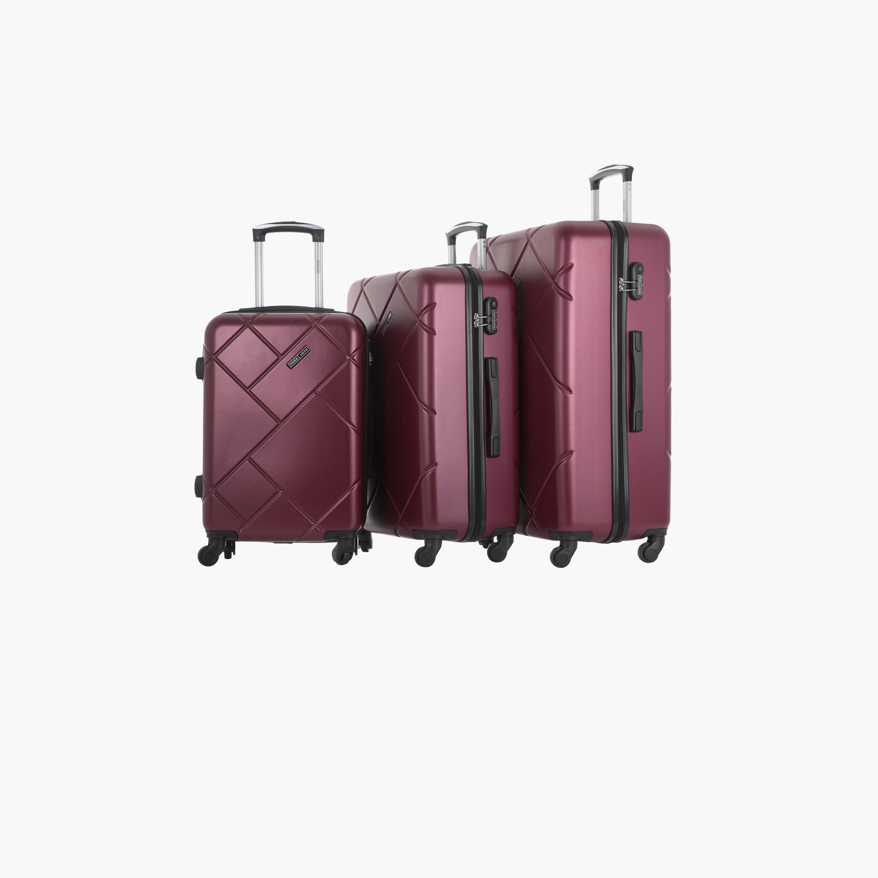 Para John Set of 3 ABS Hard Sided 4-Wheeler Spinner Trolley Bag with Combination Lock-travel-luggagesandbags-luggage-image-16