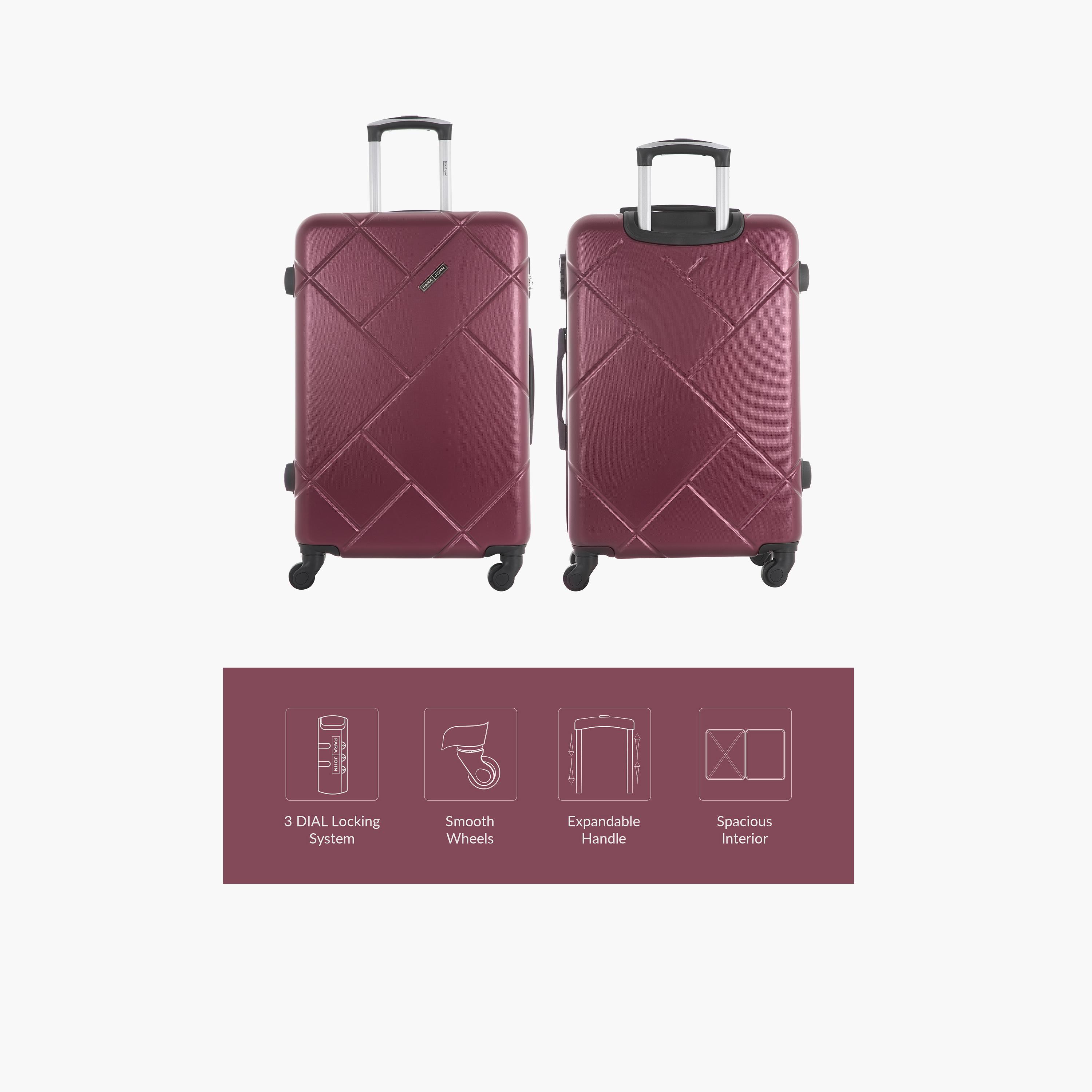 Para John Set of 3 ABS Hard Sided 4-Wheeler Spinner Trolley Bag with Combination Lock-travel-luggagesandbags-luggage-image-17