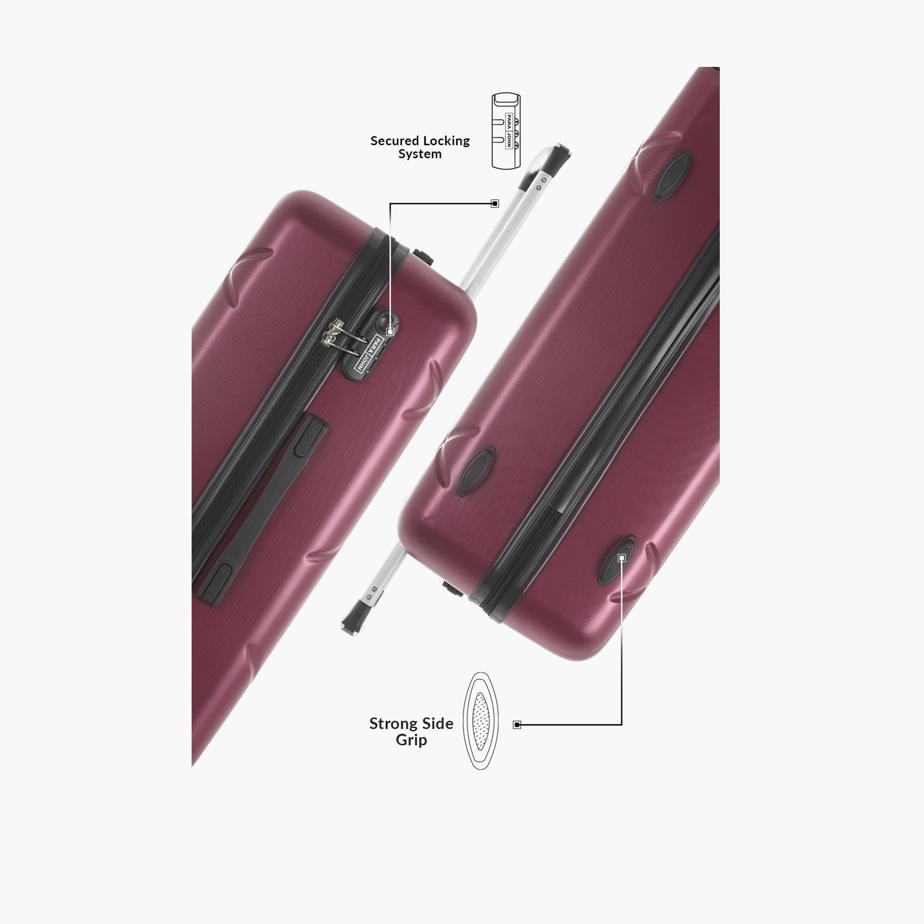 Para John Set of 3 ABS Hard Sided 4-Wheeler Spinner Trolley Bag with Combination Lock-travel-luggagesandbags-luggage-image-18