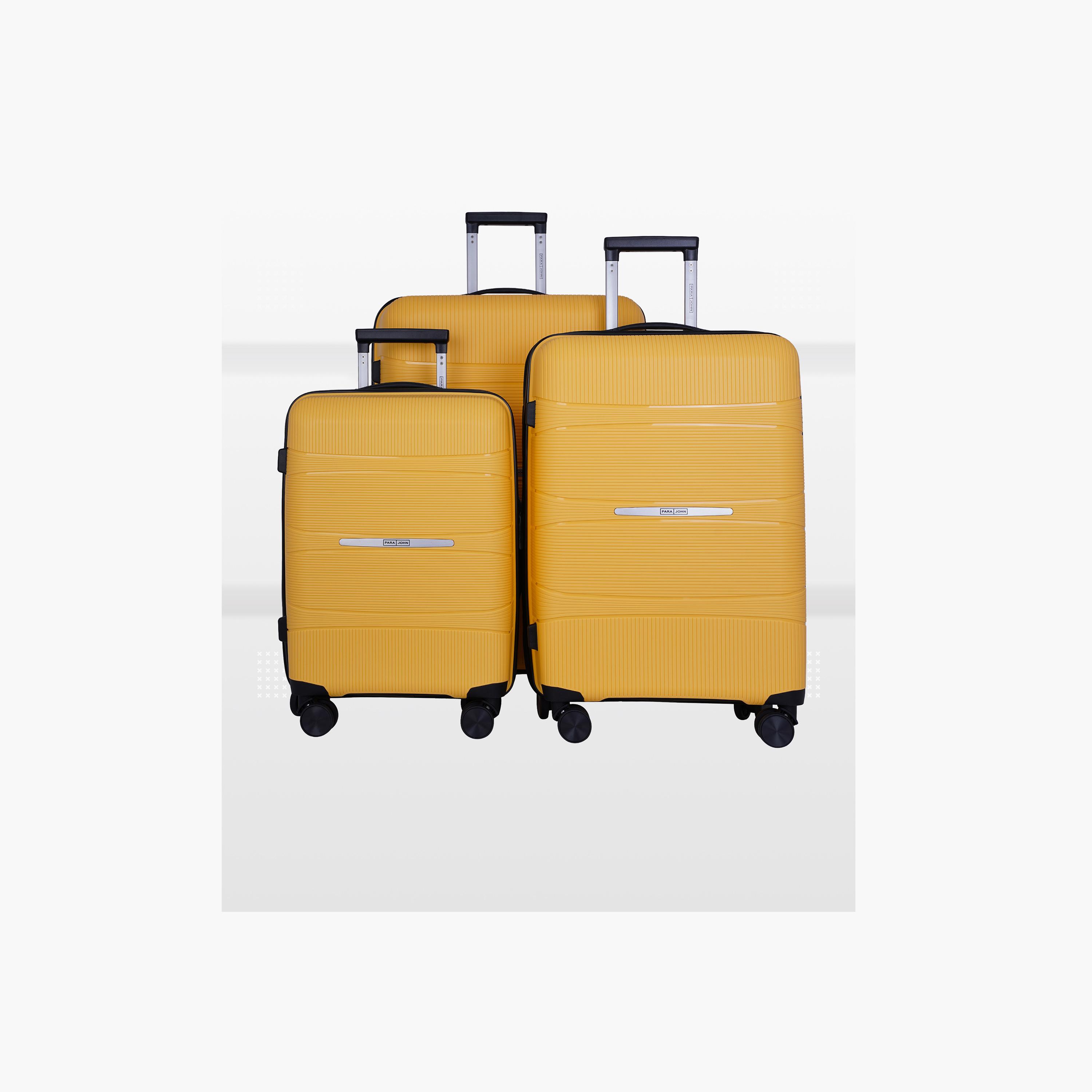 باراجون- طقم 3 شنط بولي بروبيلين بأربع عجلات دوارة وجوانب صلبة مع قفل مركب-travel-luggagesandbags-luggage-image-7