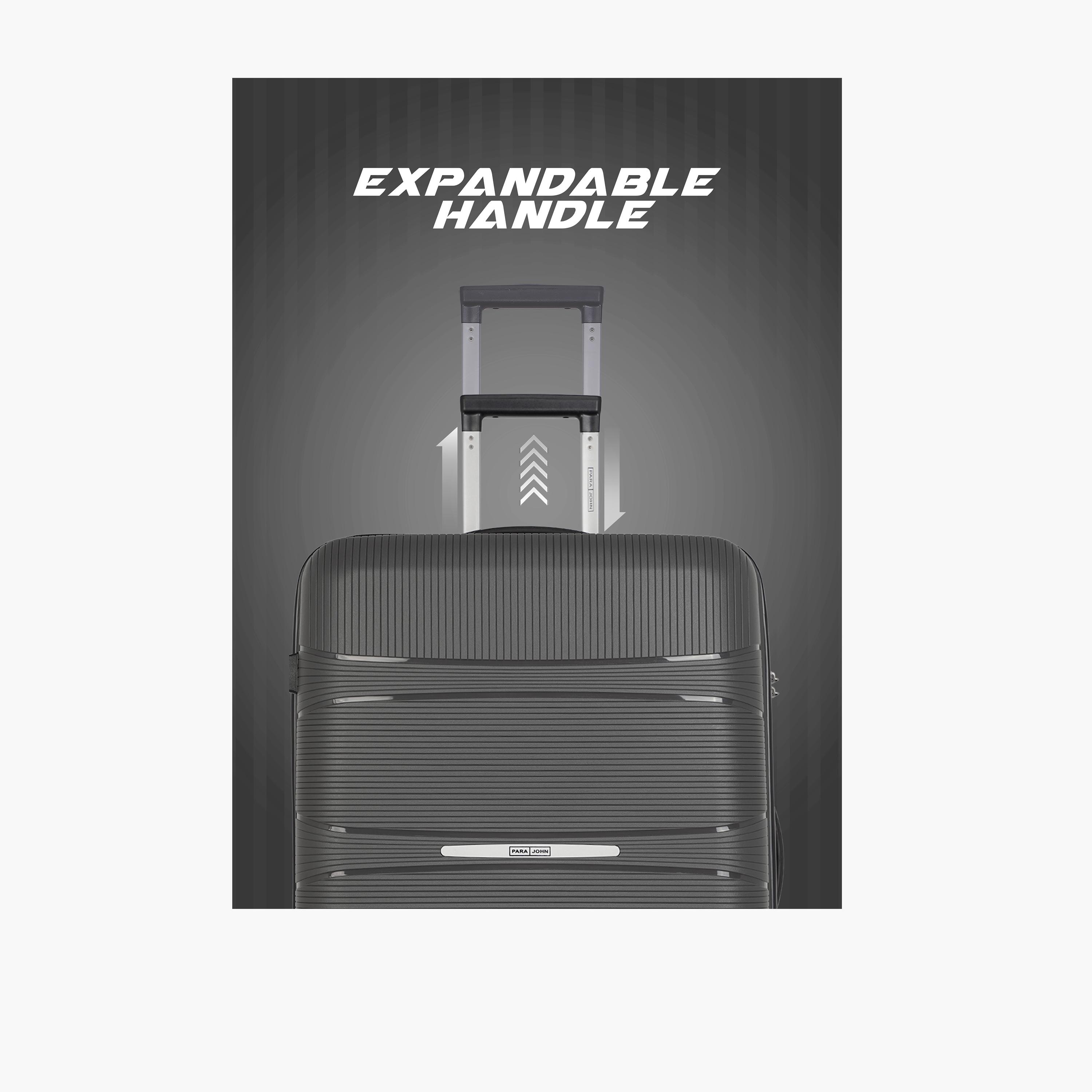 باراجون- طقم 3 شنط بولي بروبيلين بأربع عجلات دوارة وجوانب صلبة مع قفل مركب-travel-luggagesandbags-luggage-image-14