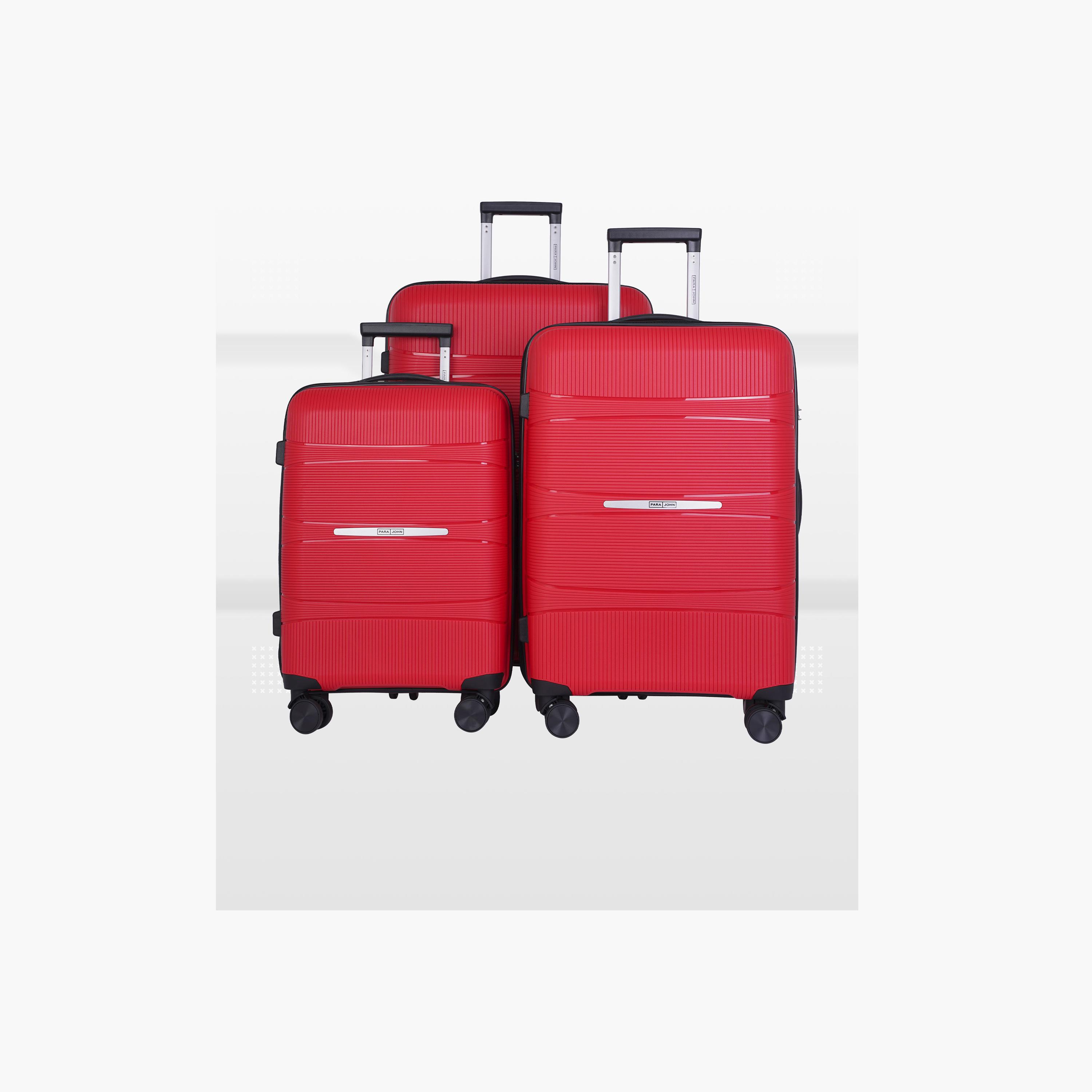 باراجون- طقم 3 شنط بولي بروبيلين بأربع عجلات دوارة وجوانب صلبة مع قفل مركب-travel-luggagesandbags-luggage-image-19