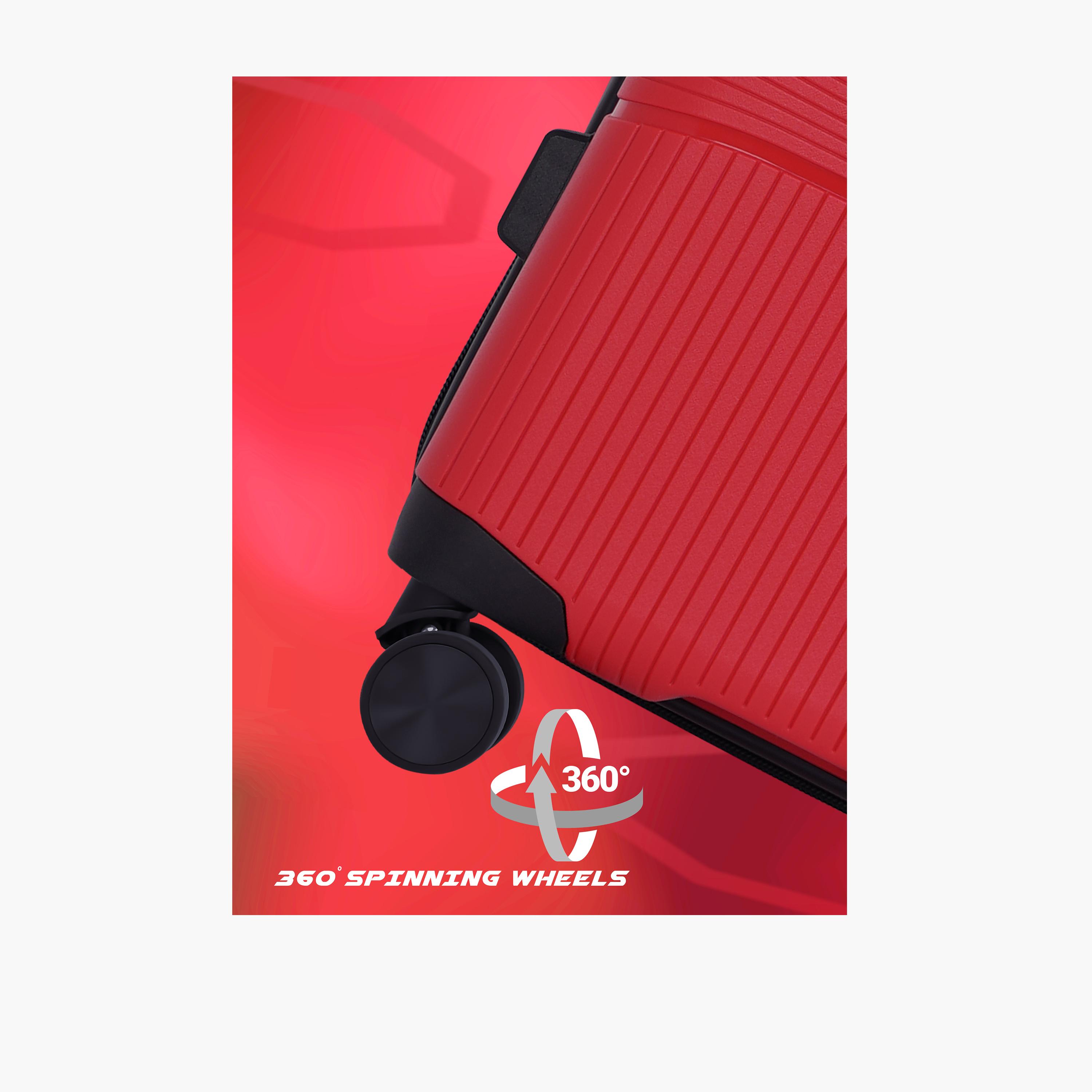 باراجون- طقم 3 شنط بولي بروبيلين بأربع عجلات دوارة وجوانب صلبة مع قفل مركب-travel-luggagesandbags-luggage-image-23