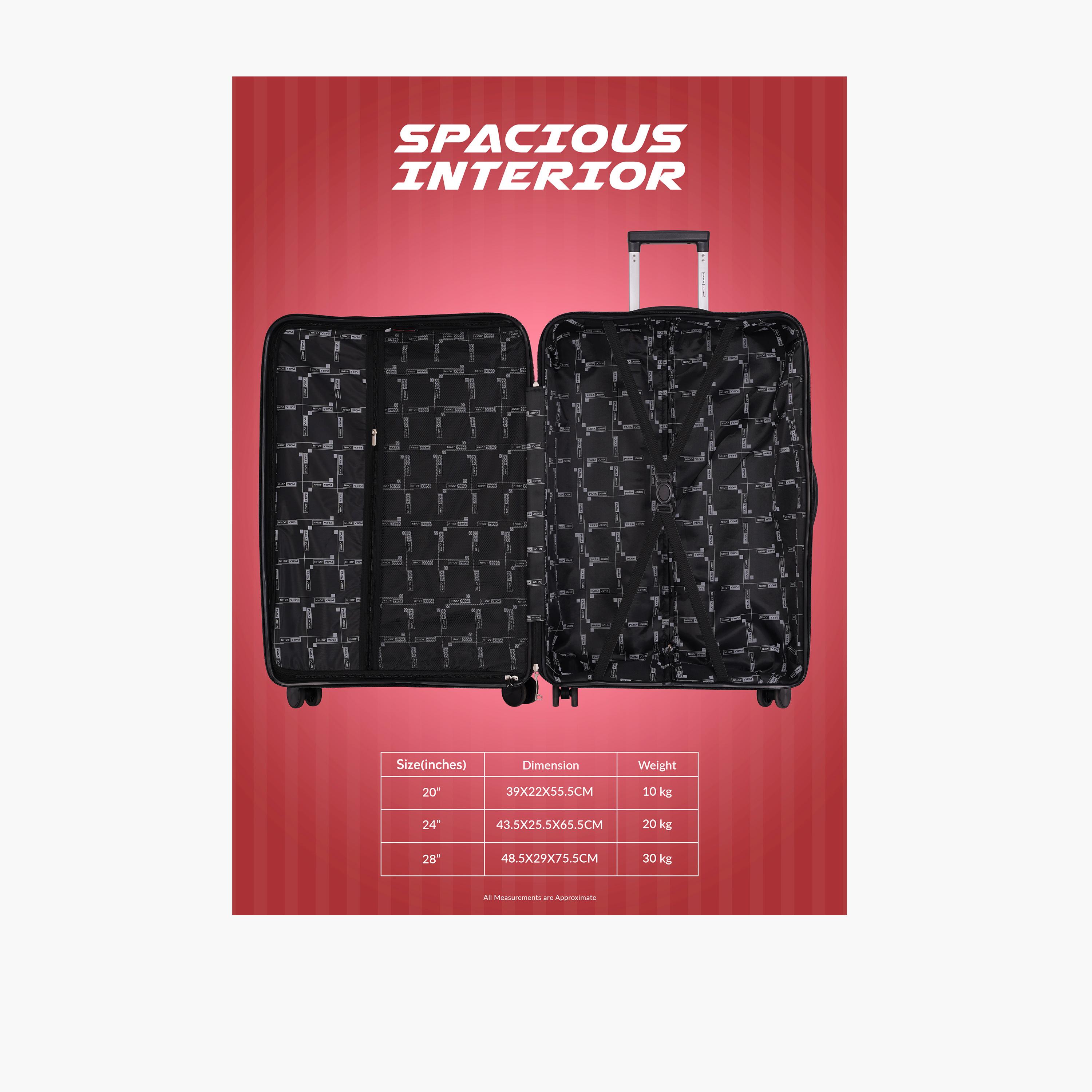 باراجون- طقم 3 شنط بولي بروبيلين بأربع عجلات دوارة وجوانب صلبة مع قفل مركب-travel-luggagesandbags-luggage-image-24
