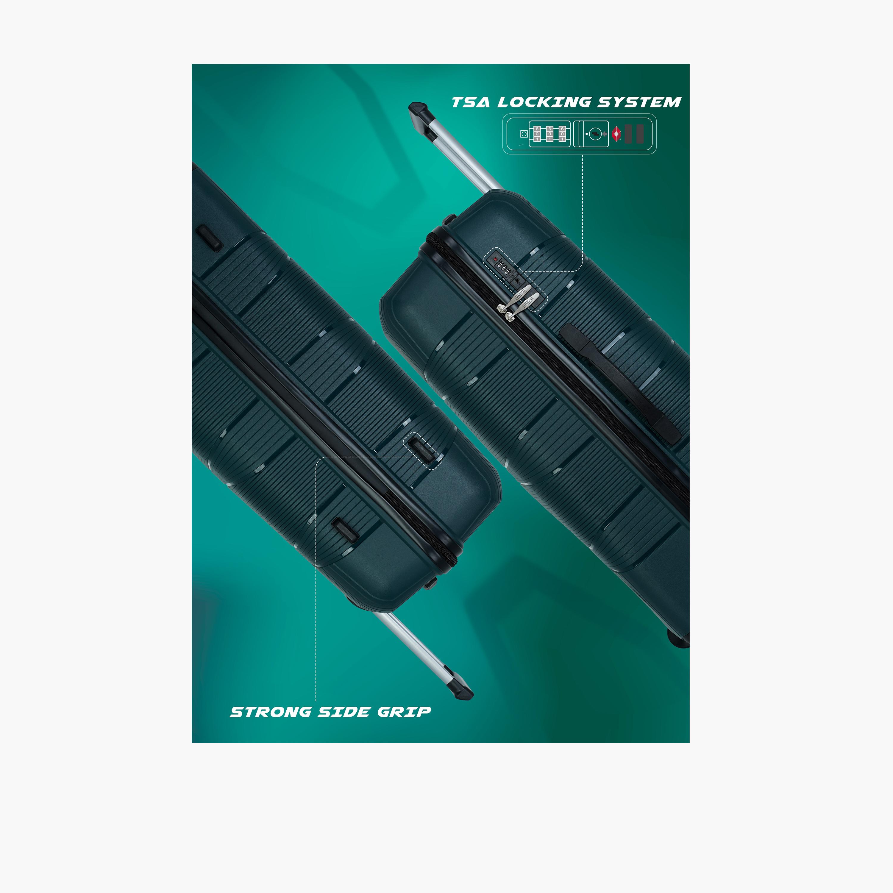 باراجون- طقم 3 شنط بولي بروبيلين بأربع عجلات دوارة وجوانب صلبة مع قفل مركب-travel-luggagesandbags-luggage-image-26