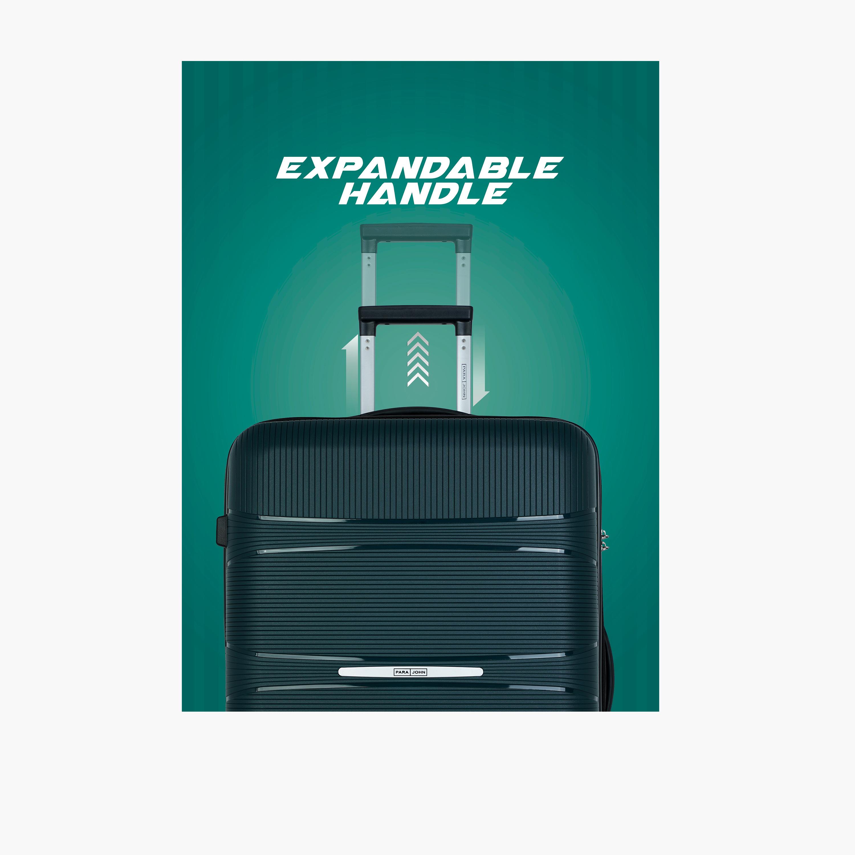 باراجون- طقم 3 شنط بولي بروبيلين بأربع عجلات دوارة وجوانب صلبة مع قفل مركب-travel-luggagesandbags-luggage-image-30