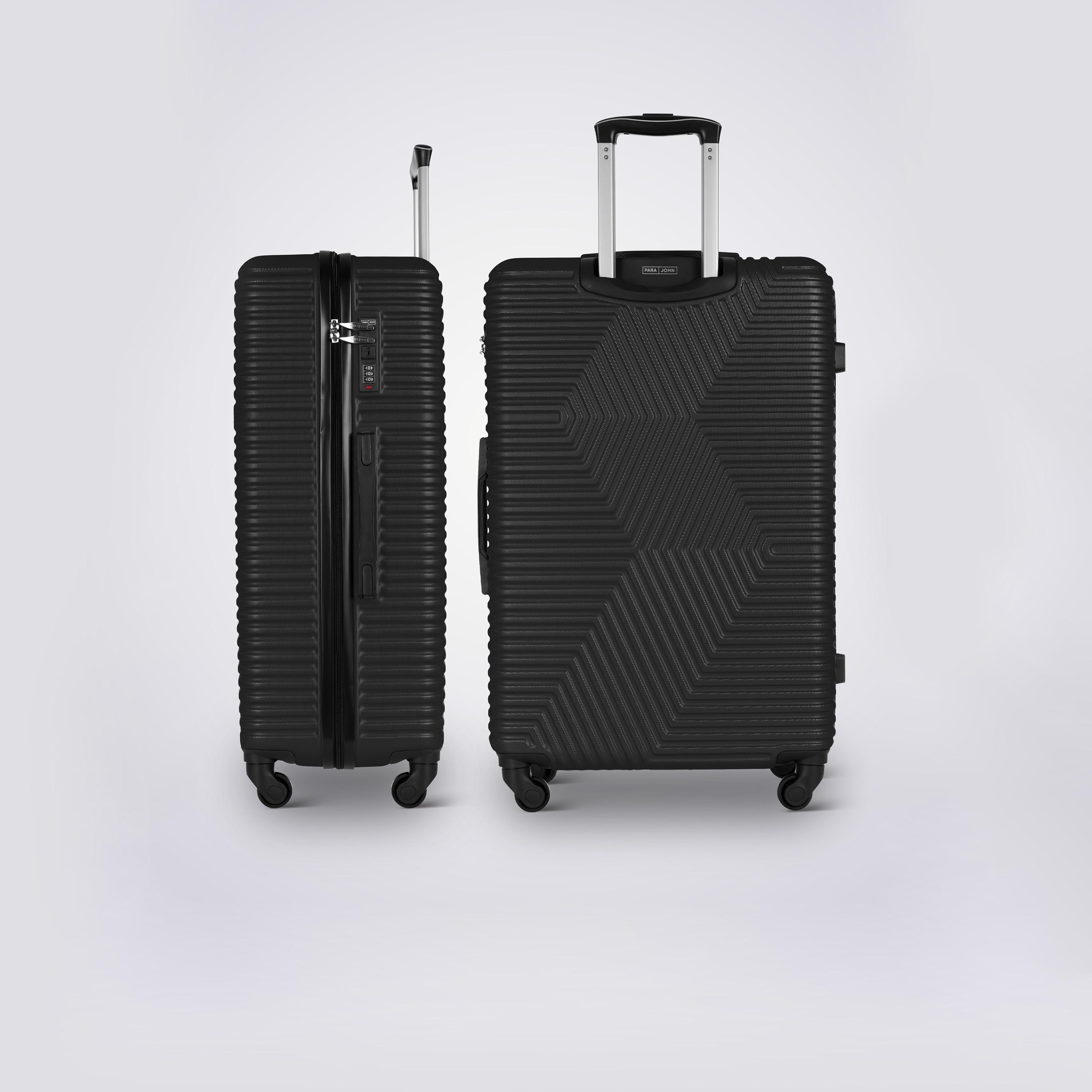 Para John Set of 3 ABS Hard Sided 4-Wheeler Spinner Trolley Bag with Combination Lock-travel-luggagesandbags-luggage-image-3