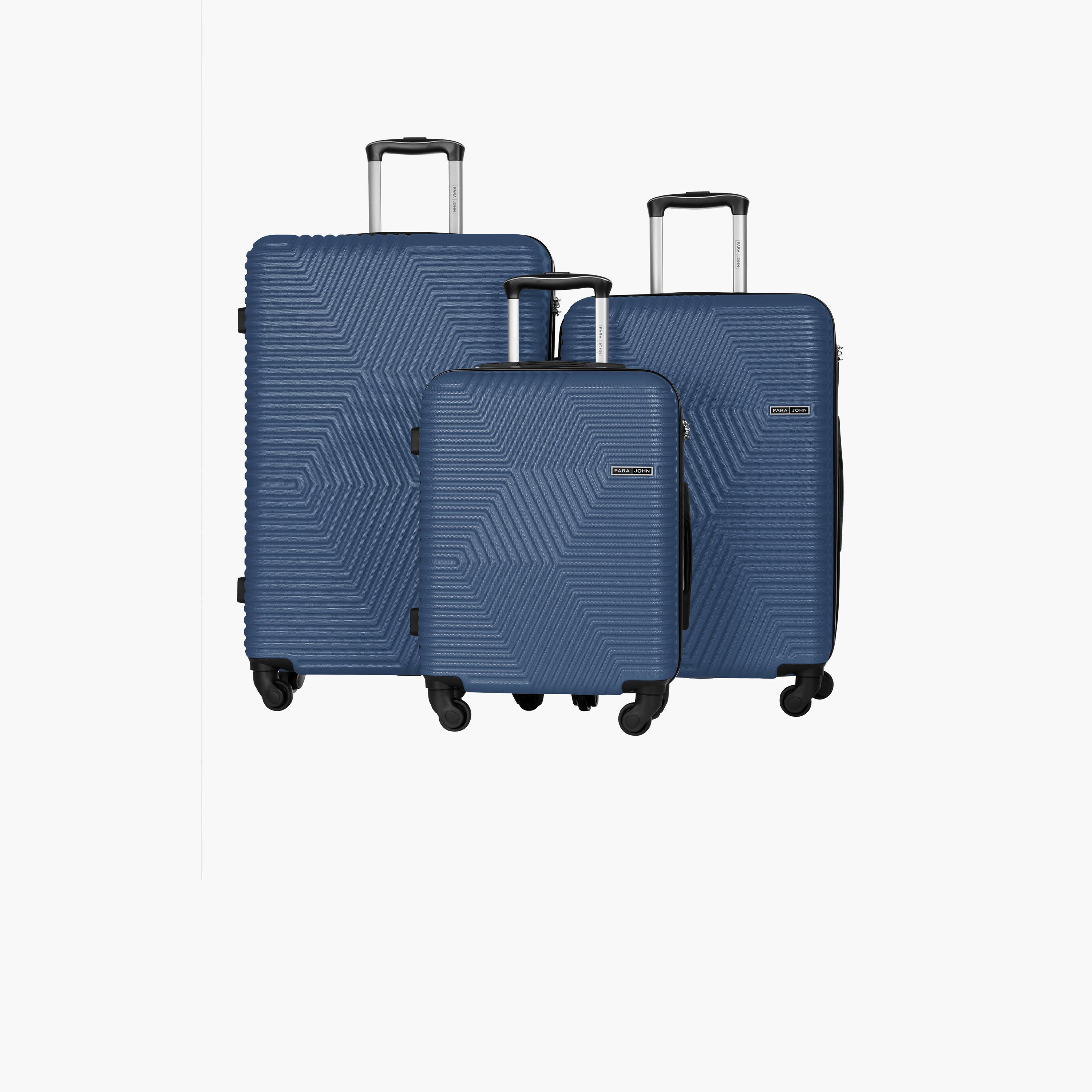 Para John Set of 3 ABS Hard Sided 4-Wheeler Spinner Trolley Bag with Combination Lock-travel-luggagesandbags-luggage-image-6