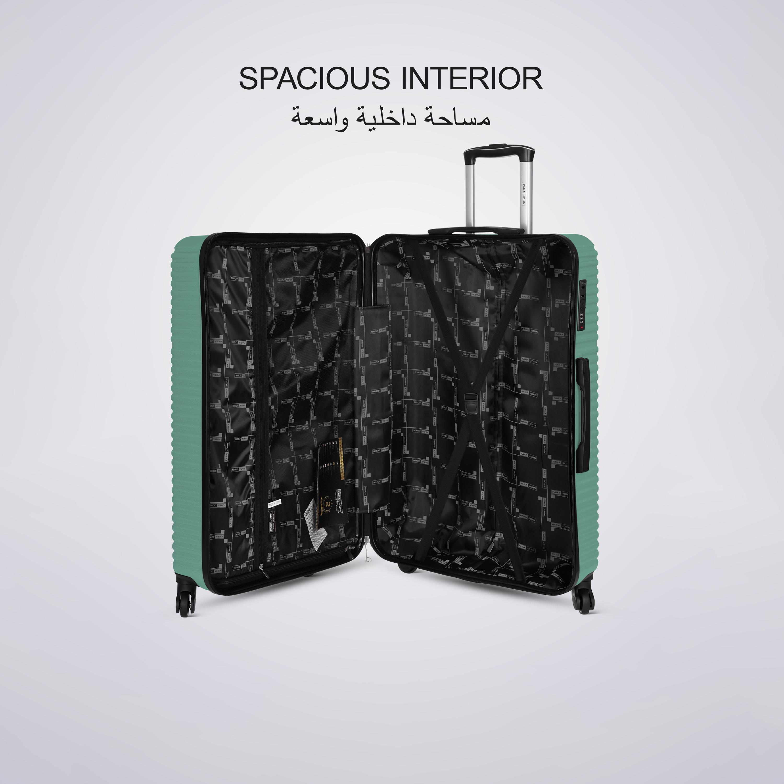 Para John Set of 3 ABS Hard Sided 4-Wheeler Spinner Trolley Bag with Combination Lock-travel-luggagesandbags-luggage-image-15