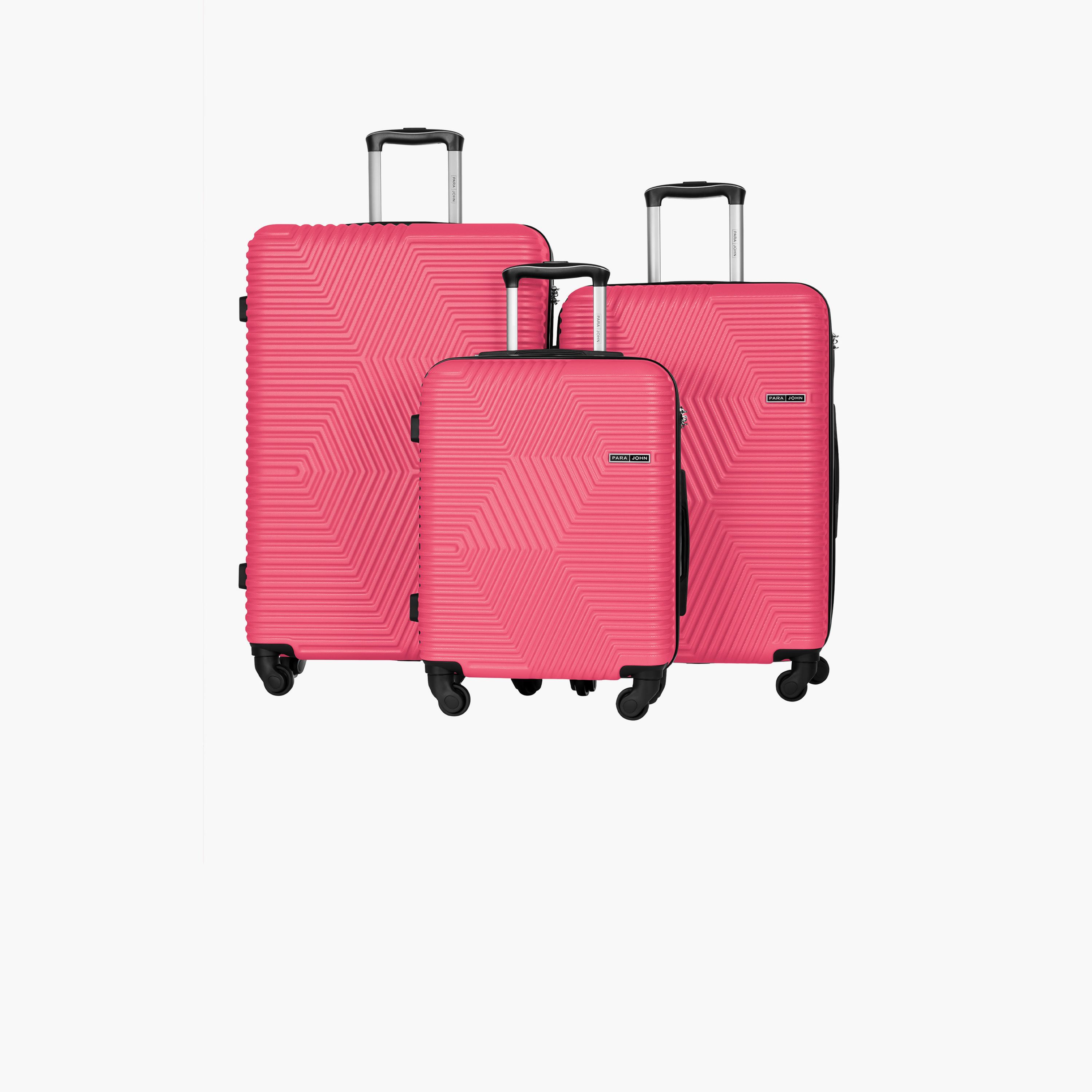 Para John Set of 3 ABS Hard Sided 4-Wheeler Spinner Trolley Bag with Combination Lock-travel-luggagesandbags-luggage-image-16