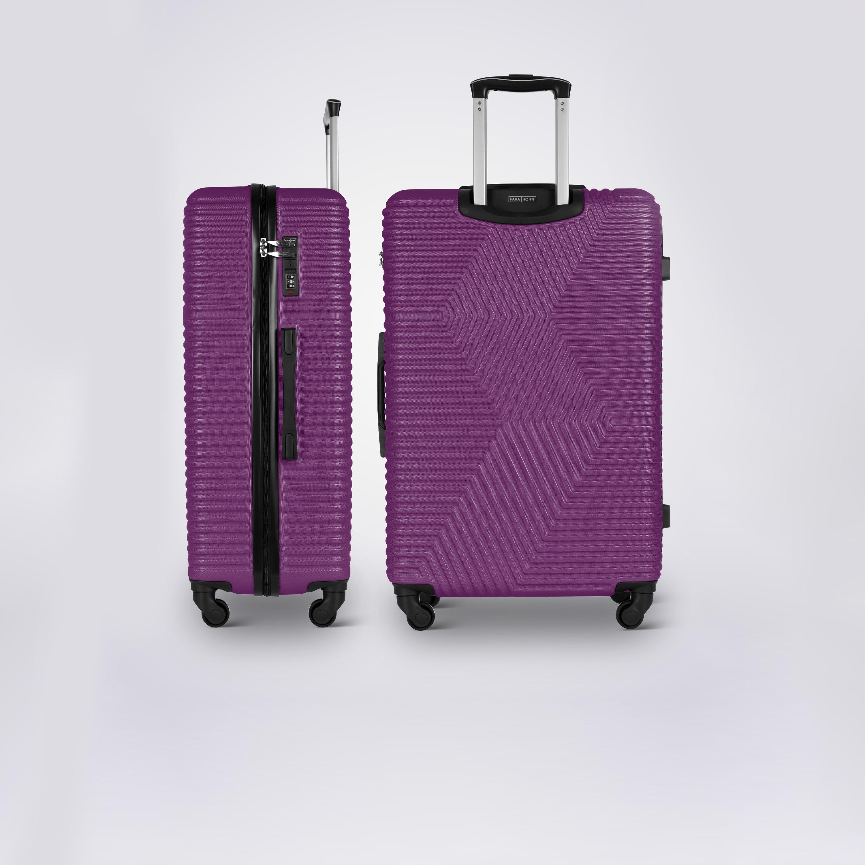 Para John Set of 3 ABS Hard Sided 4-Wheeler Spinner Trolley Bag with Combination Lock-travel-luggagesandbags-luggage-image-25