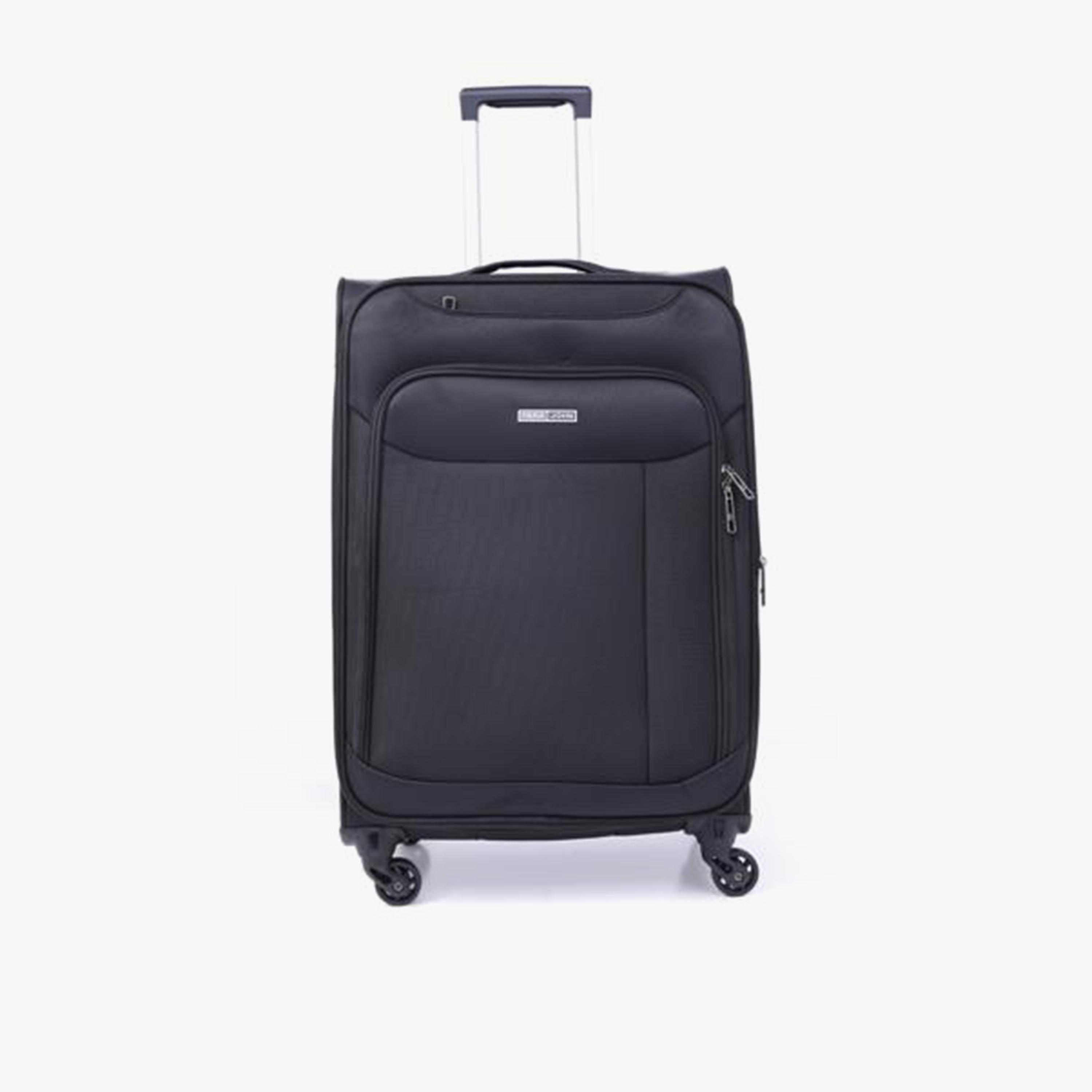 Para John Set of 3 Polyester Soft Sided 4-Wheeler Spinner Trolley Bag with Combination Lock-travel-luggagesandbags-luggage-image-2
