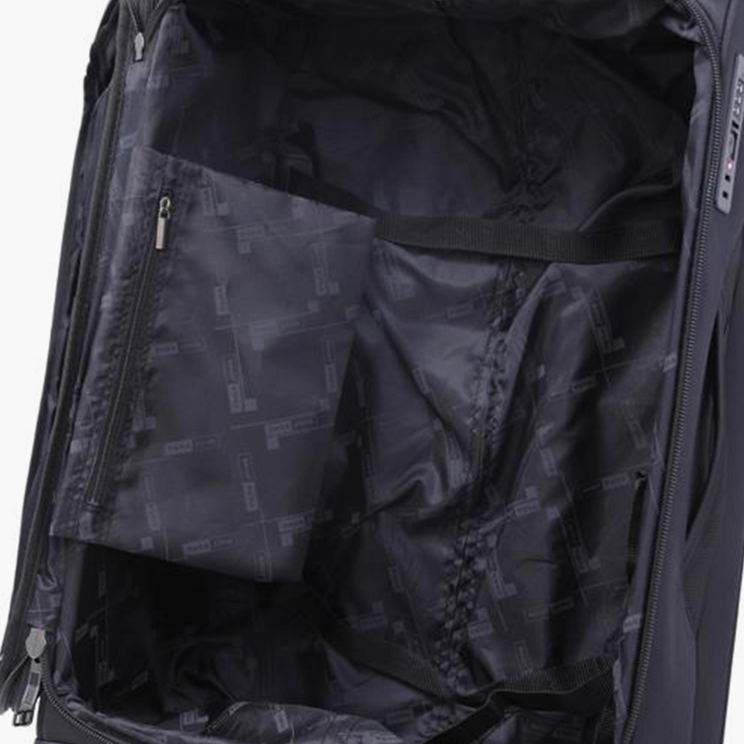 Para John Set of 3 Polyester Soft Sided 4-Wheeler Spinner Trolley Bag with Combination Lock-travel-luggagesandbags-luggage-image-3