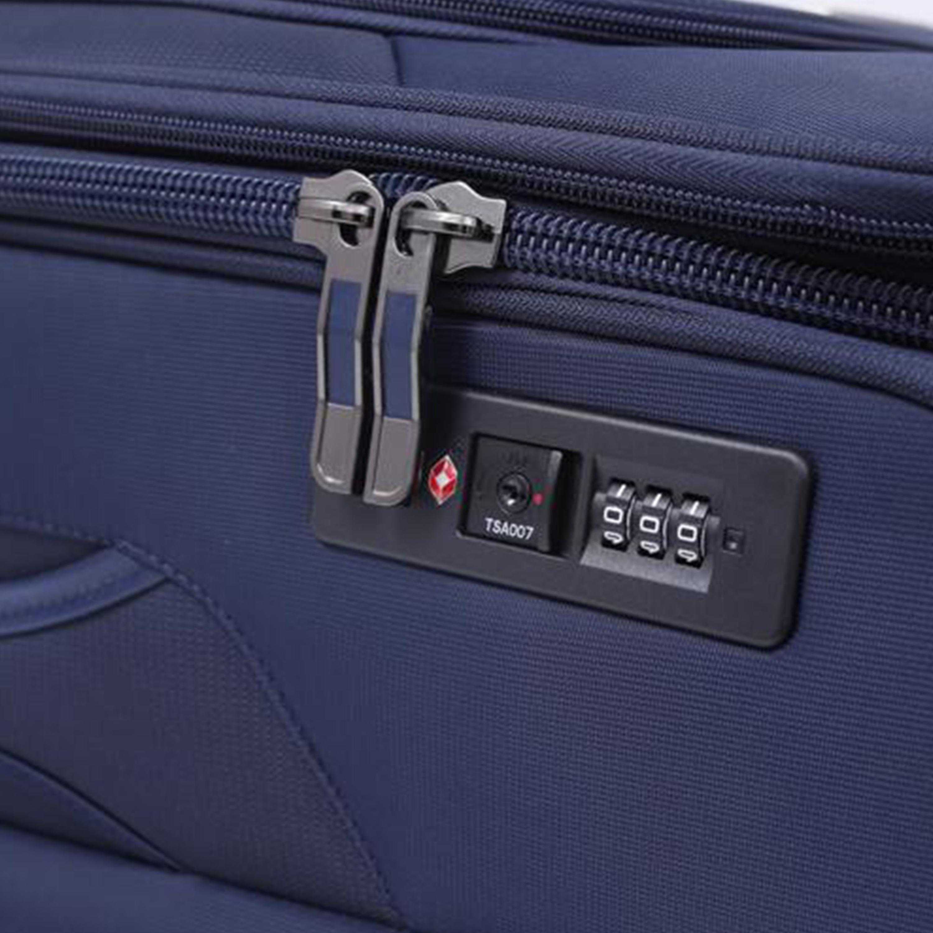 باراجون- طقم 3 شنط بوليستر بأربع عجلات دوارة وجوانب طرية مع قفل مركب-travel-luggagesandbags-luggage-image-20