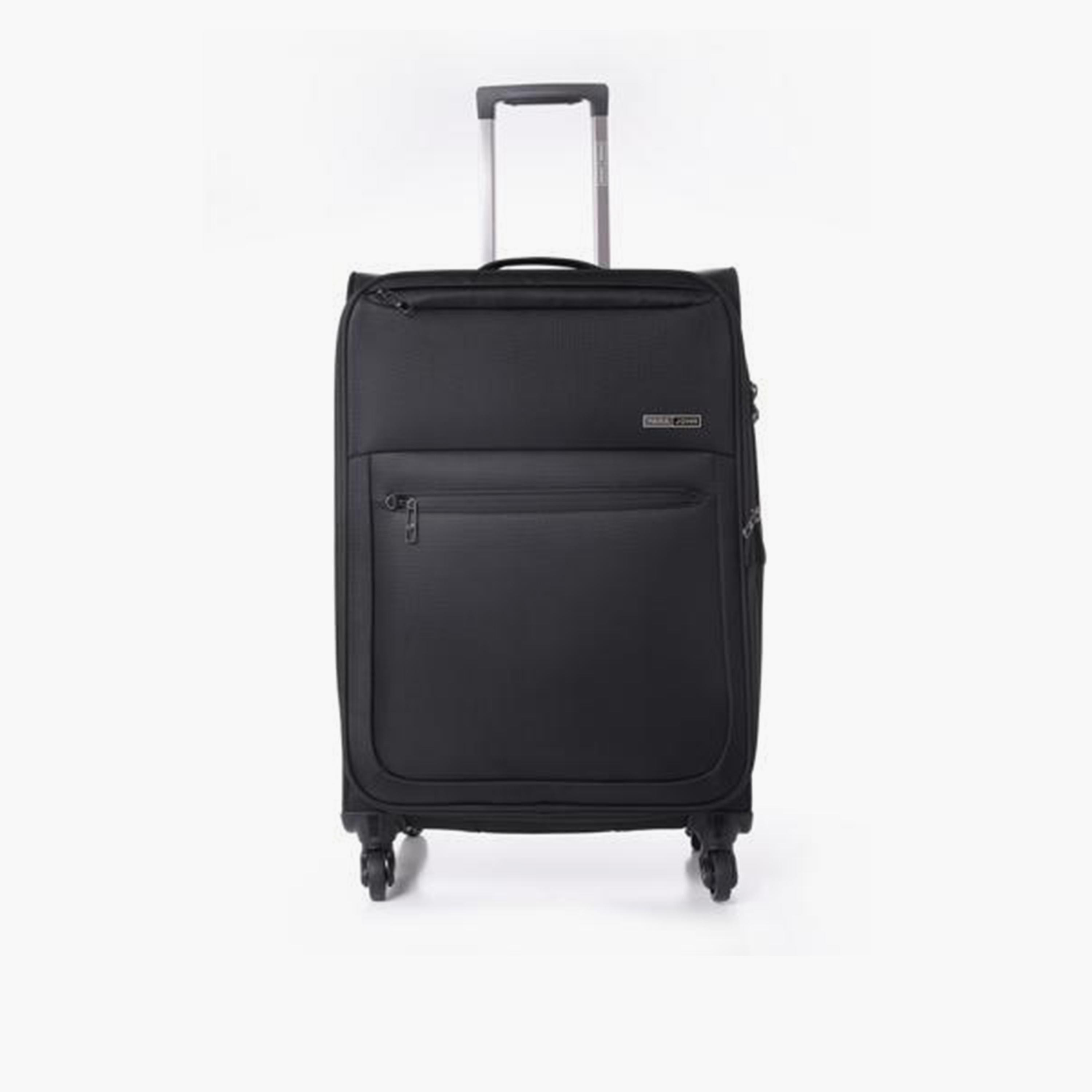 Para John Set of 3 Polyester Soft Sided 4-Wheeler Spinner Trolley Bag with Combination Lock-travel-luggagesandbags-luggage-image-2