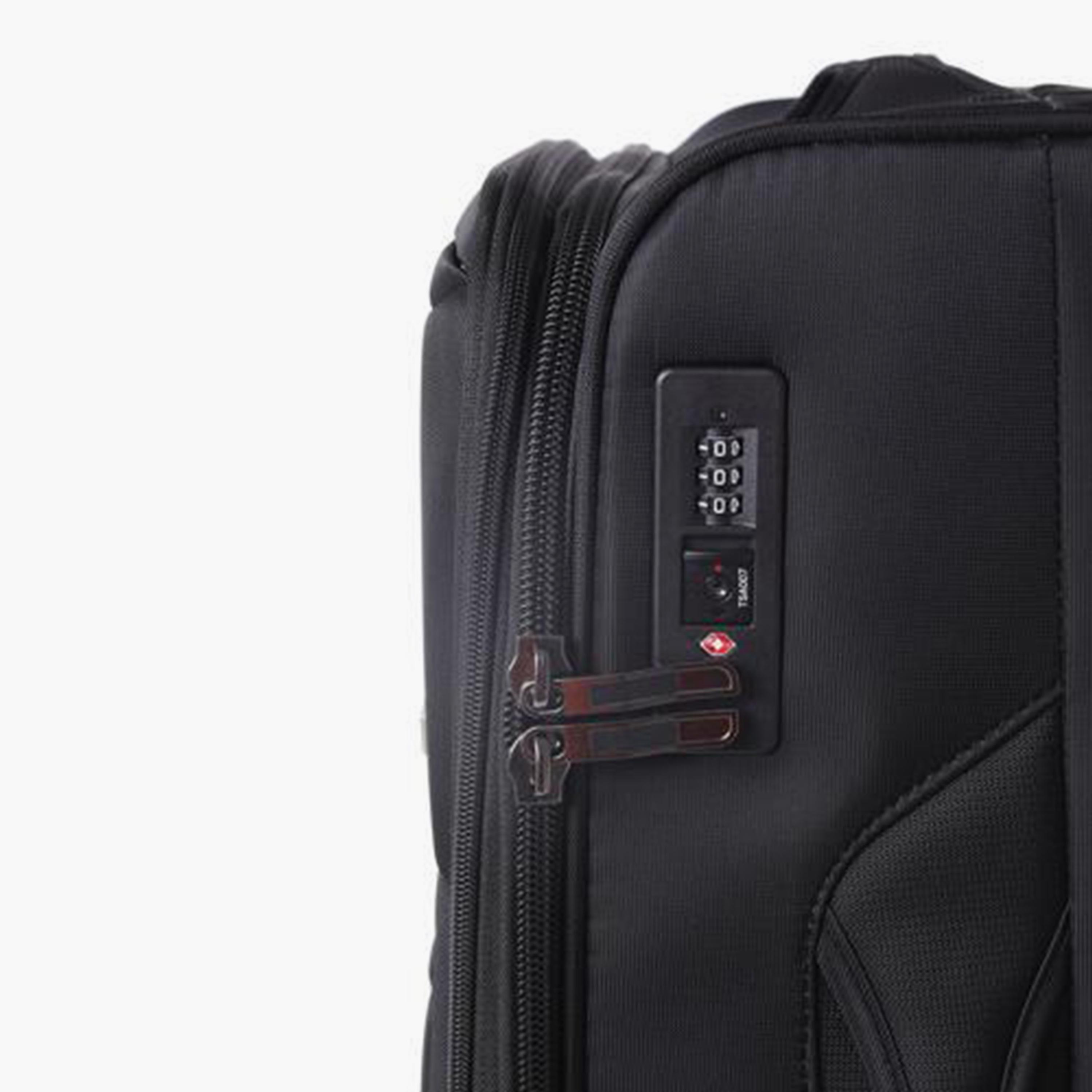 Para John Set of 3 Polyester Soft Sided 4-Wheeler Spinner Trolley Bag with Combination Lock-travel-luggagesandbags-luggage-image-6