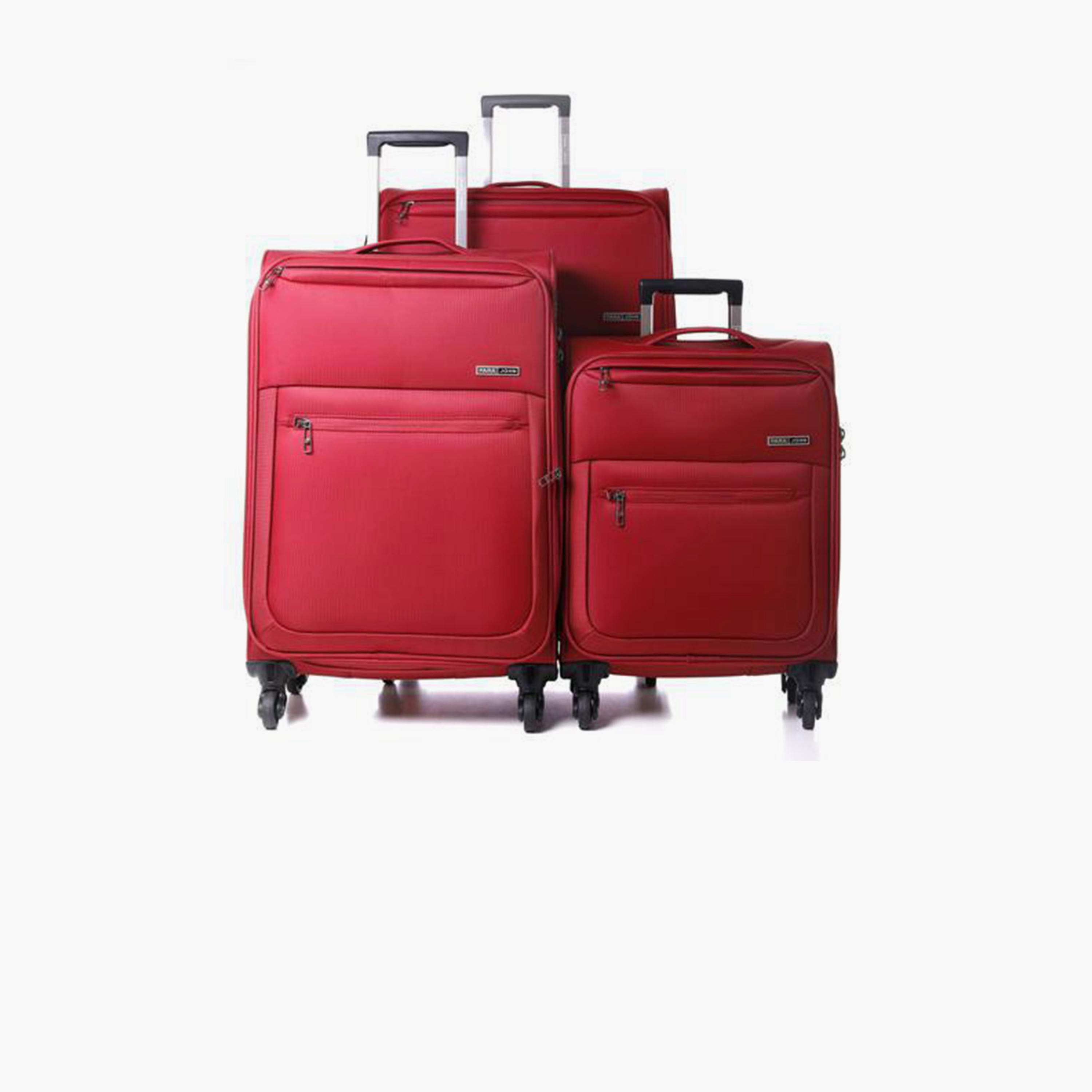 Para John Set of 3 Polyester Soft Sided 4-Wheeler Spinner Trolley Bag with Combination Lock-travel-luggagesandbags-luggage-image-8