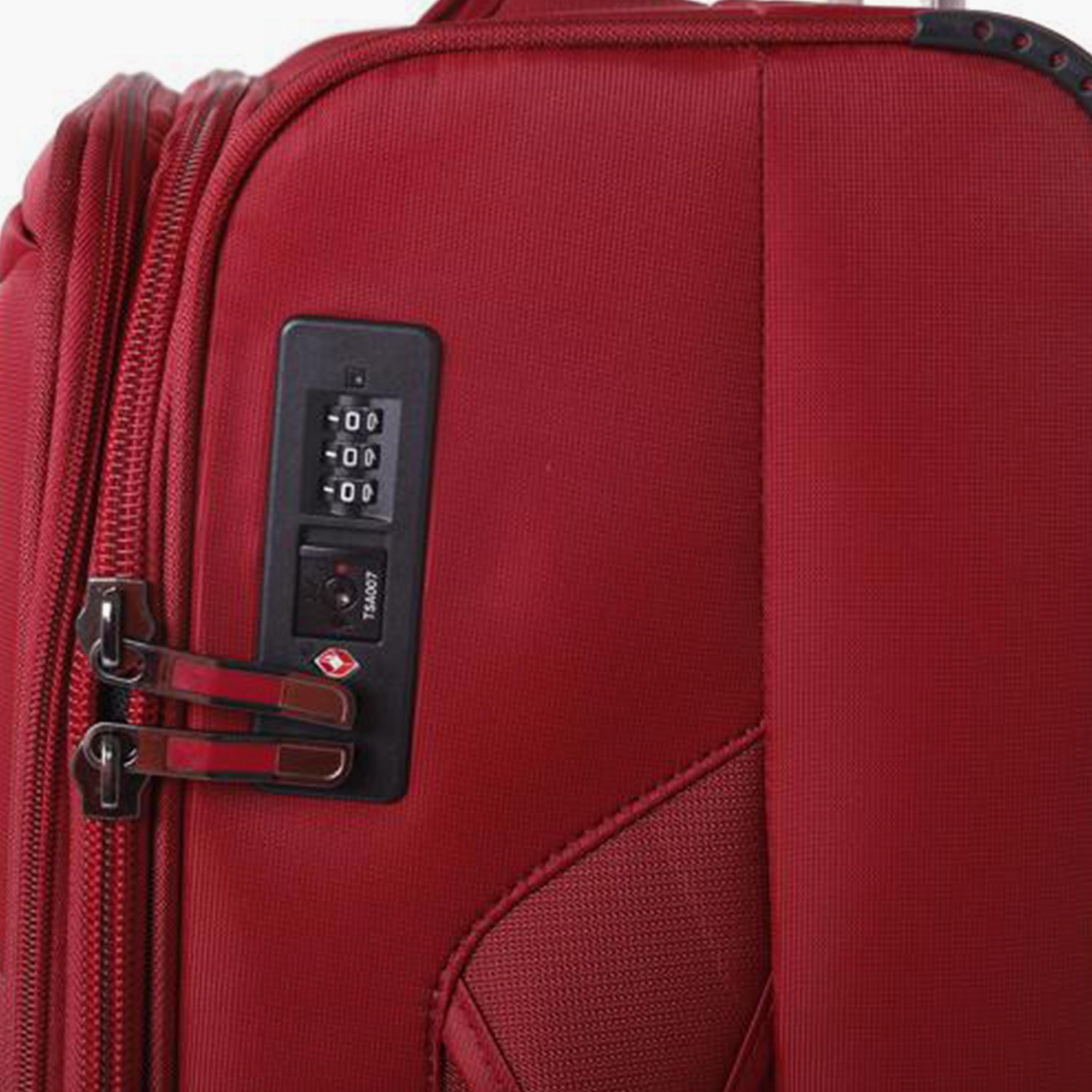 Para John Set of 3 Polyester Soft Sided 4-Wheeler Spinner Trolley Bag with Combination Lock-travel-luggagesandbags-luggage-image-13