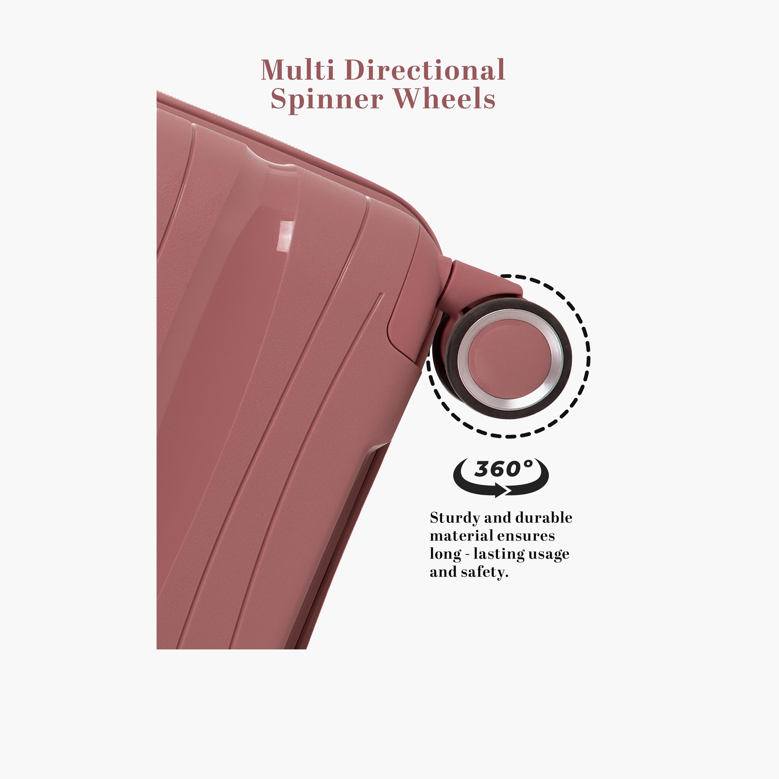 باراجون- طقم 3 شنط بولي بروبيلين بأربع عجلات دوارة وجوانب صلبة مع قفل مركب-travel-luggagesandbags-luggage-image-22