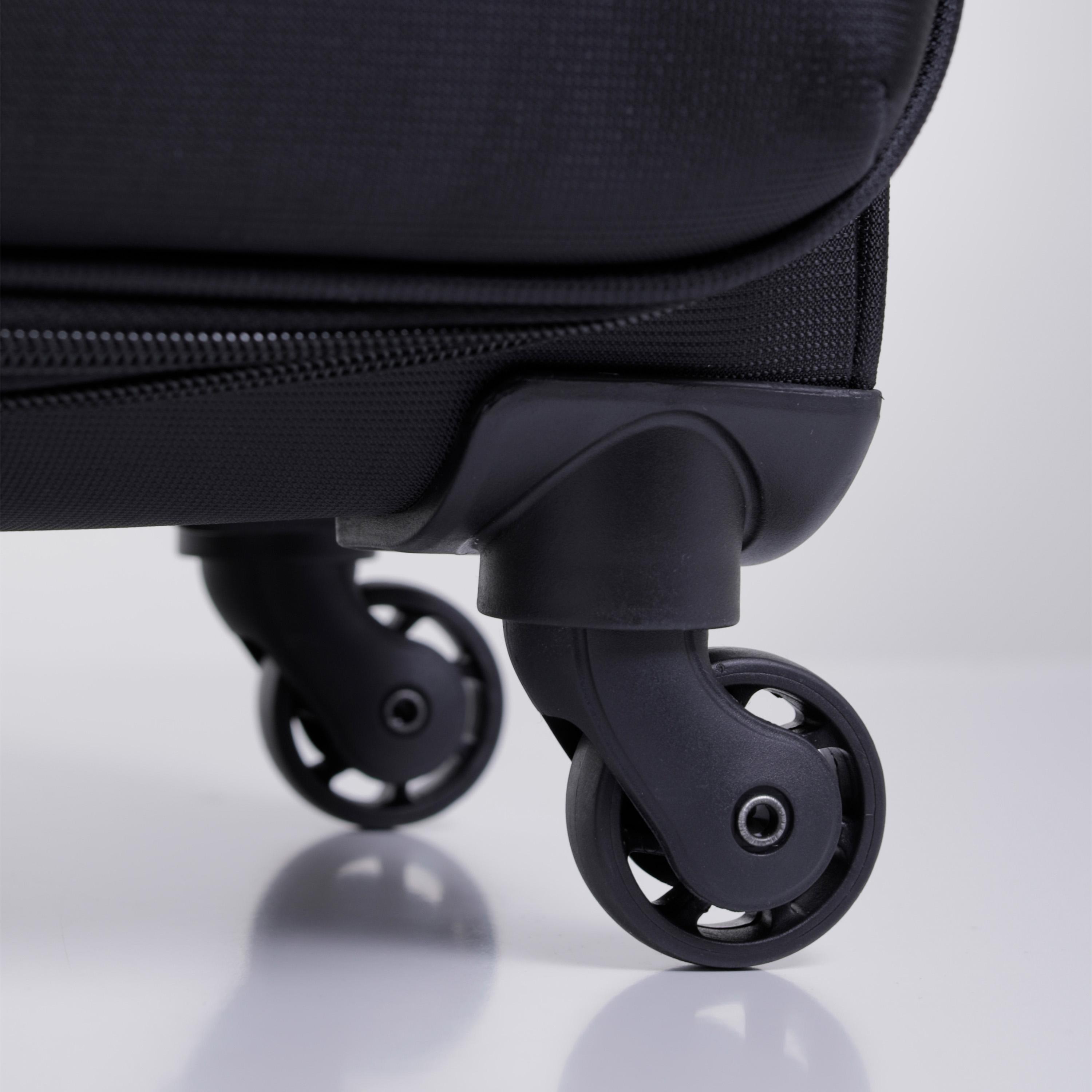 Para John Set of 3 Polyester Soft Sided 4-Wheeler Spinner Trolley Bag with Combination Lock-travel-luggagesandbags-luggage-image-6