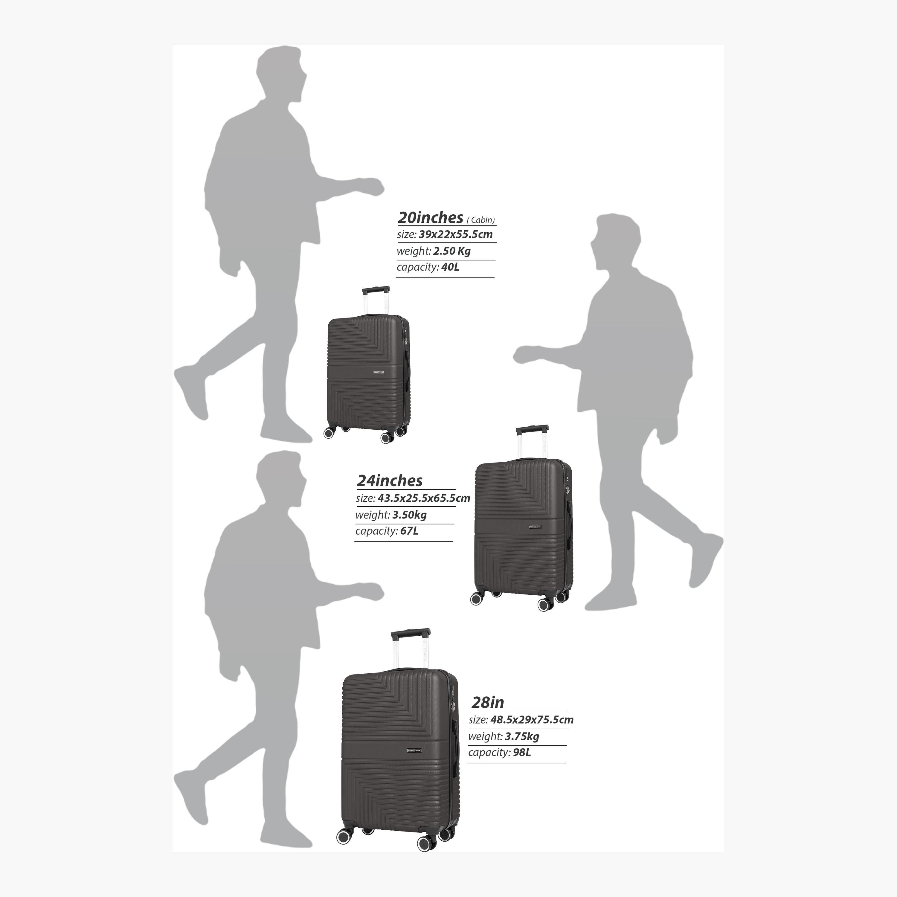 Para John Set of 3 ABS Hard Sided 4-Wheeler Spinner Trolley Bag with Combination Lock-travel-luggagesandbags-luggage-image-5