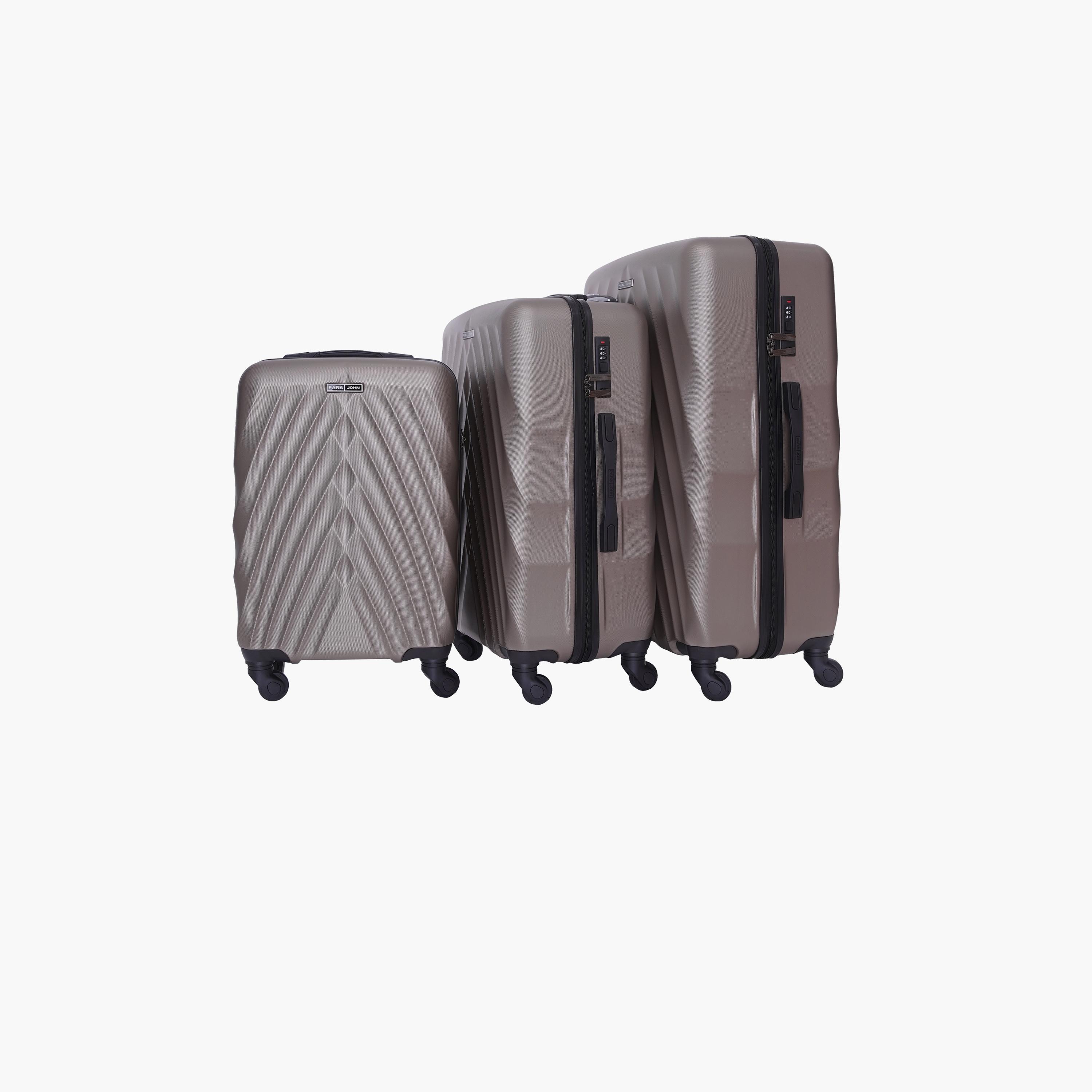 باراجون- طقم 3 شنط بأربع عجلات دوارة من مادة ABS وجوانب صلبة مع قفل مركب-travel-luggagesandbags-luggage-image-6