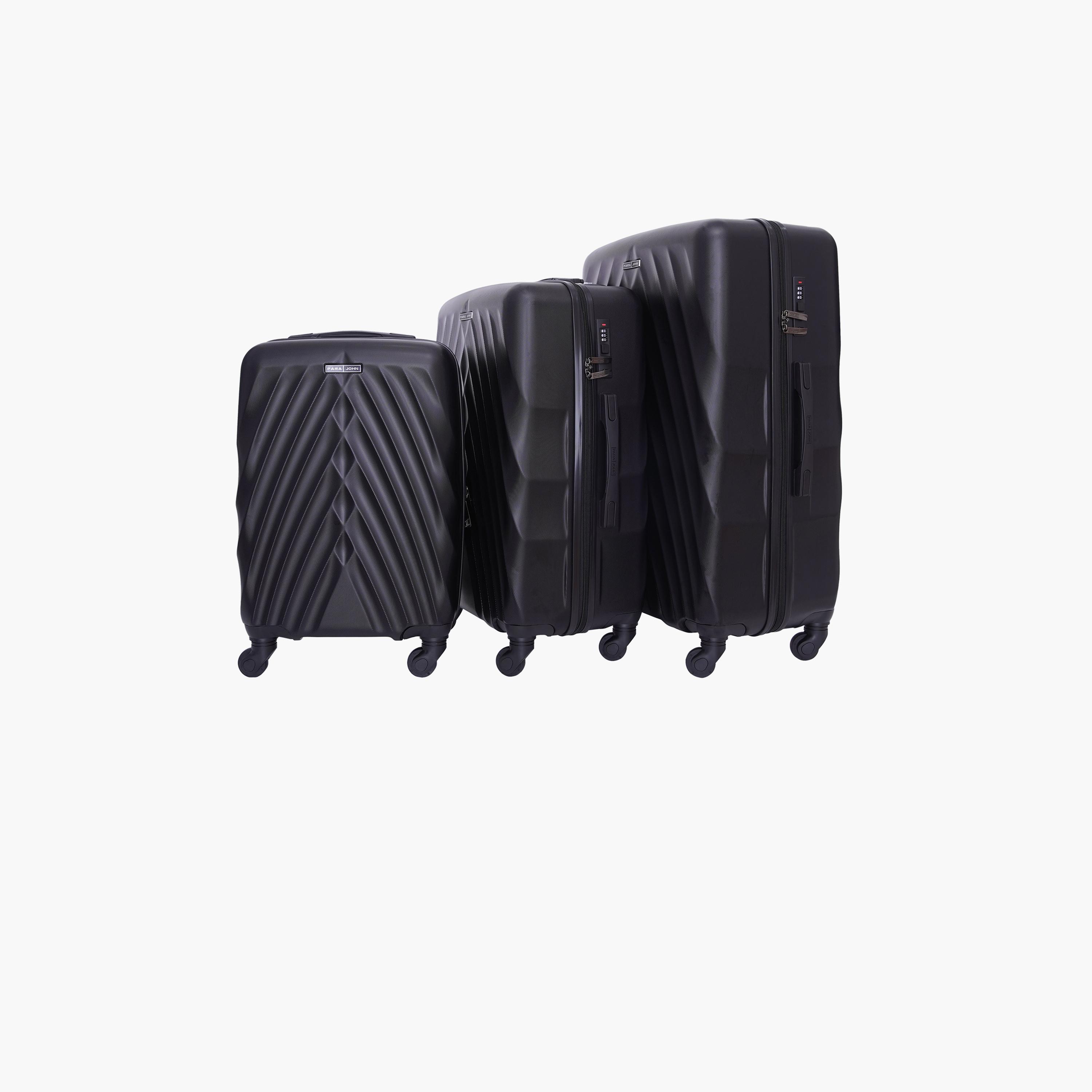 باراجون- طقم 3 شنط بأربع عجلات دوارة من مادة ABS وجوانب صلبة مع قفل مركب-travel-luggagesandbags-luggage-image-11
