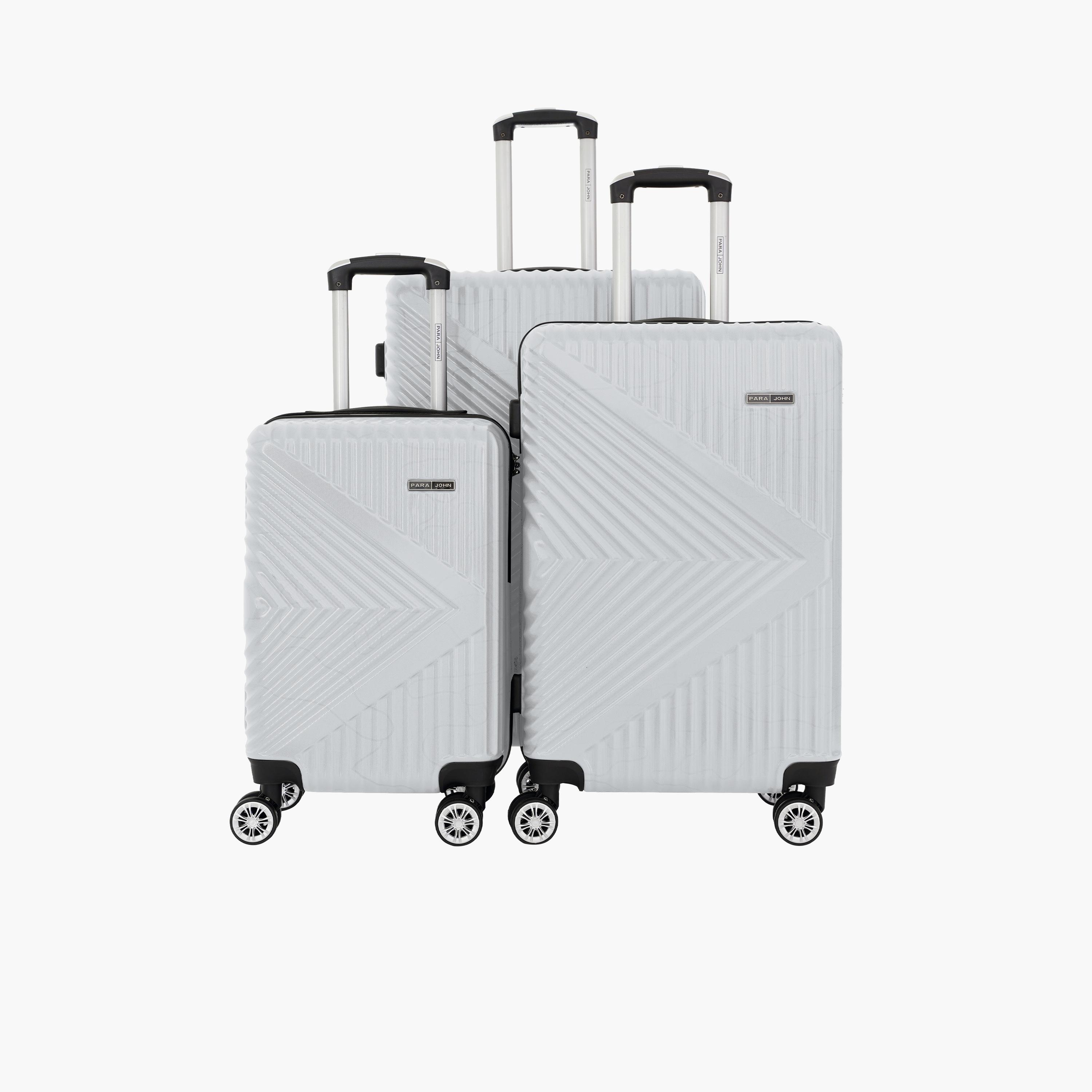 Para John Set of 3 Polycarbonate with ABS Hard Sided 4-Wheeler Spinner Trolley Bag with Combination Lock-travel-luggagesandbags-luggage-image-14