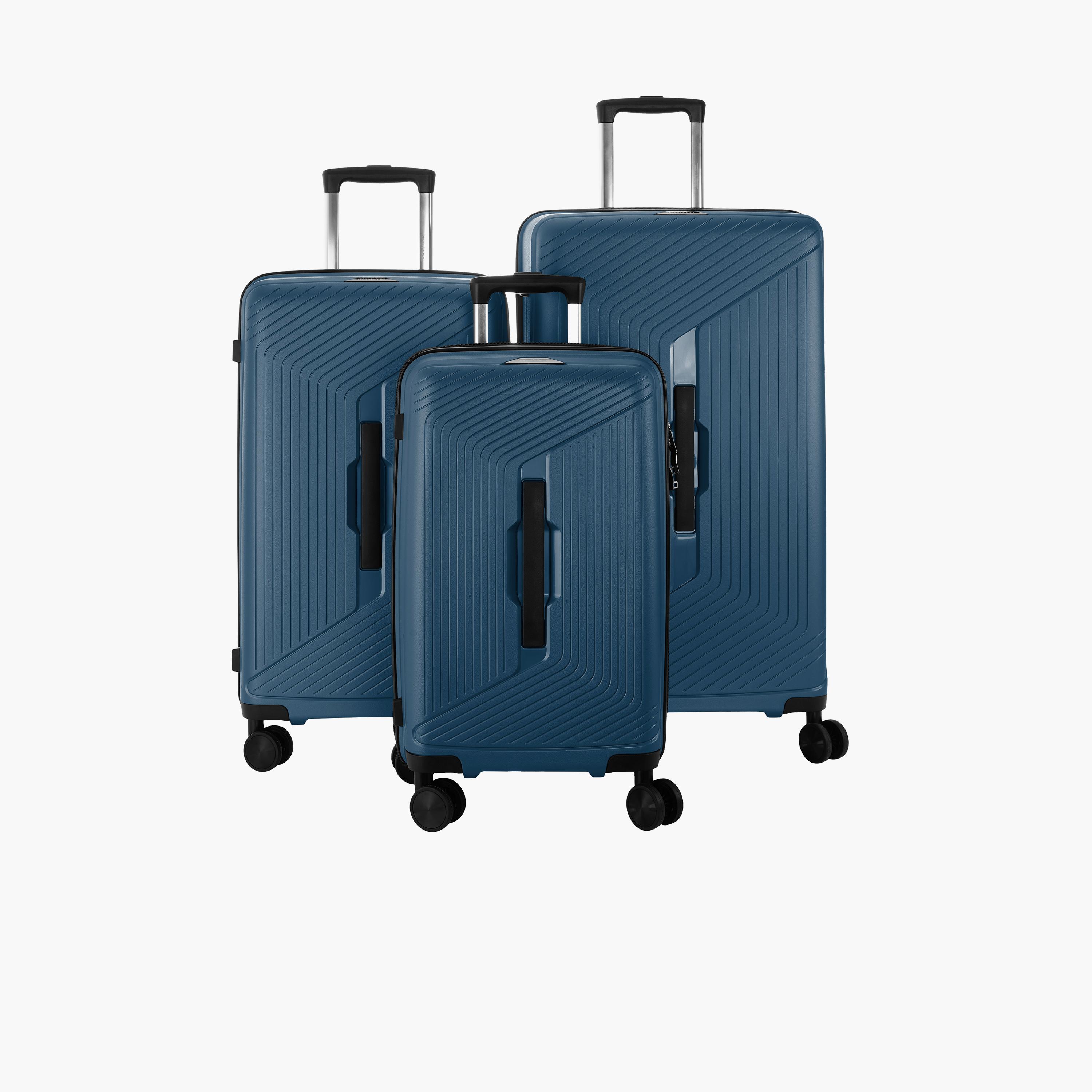 باراجون- طقم 3 شنط بولي بروبيلين بأربع عجلات دوارة وجوانب صلبة مع قفل مركب-travel-luggagesandbags-luggage-image-6