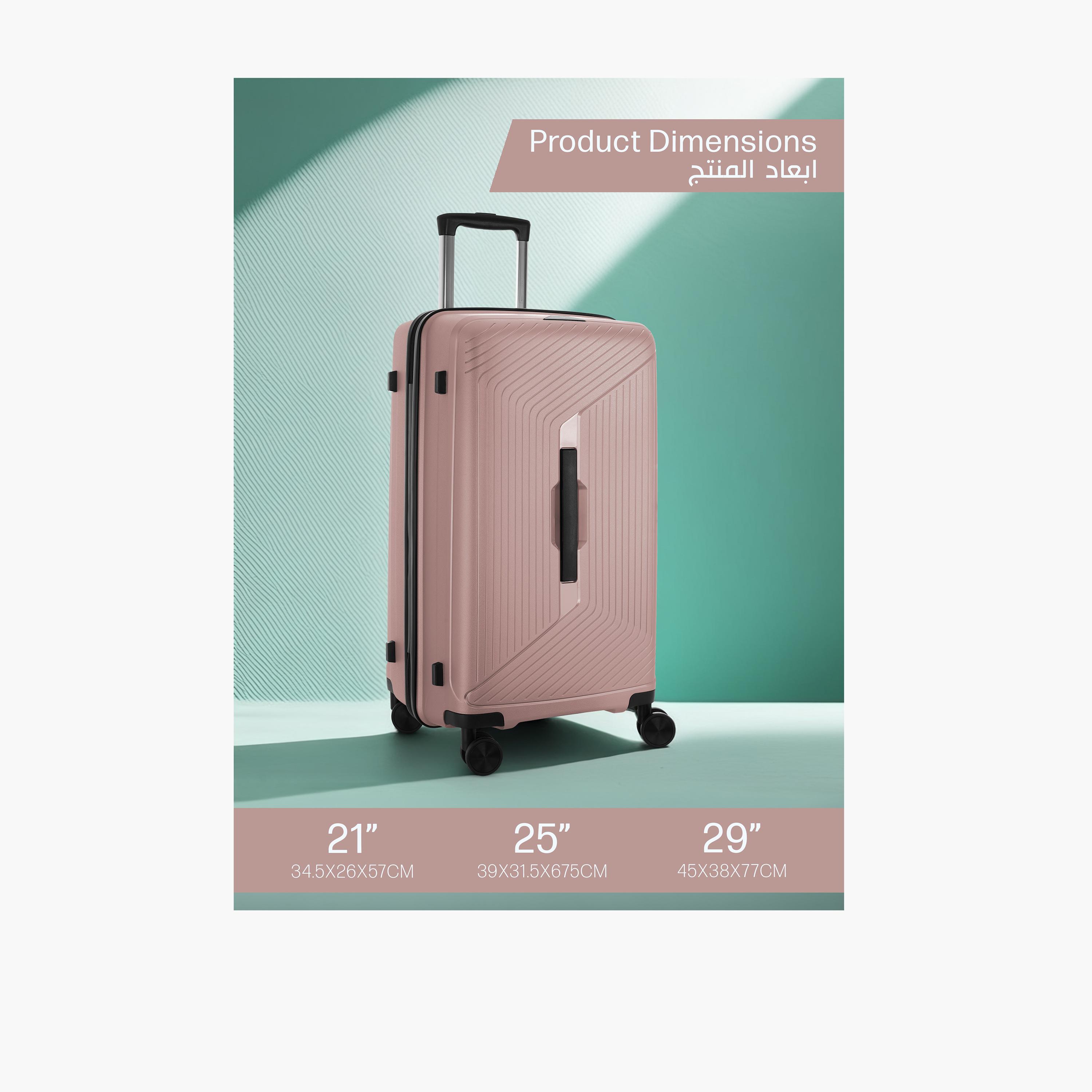 باراجون- طقم 3 شنط بولي بروبيلين بأربع عجلات دوارة وجوانب صلبة مع قفل مركب-travel-luggagesandbags-luggage-image-13