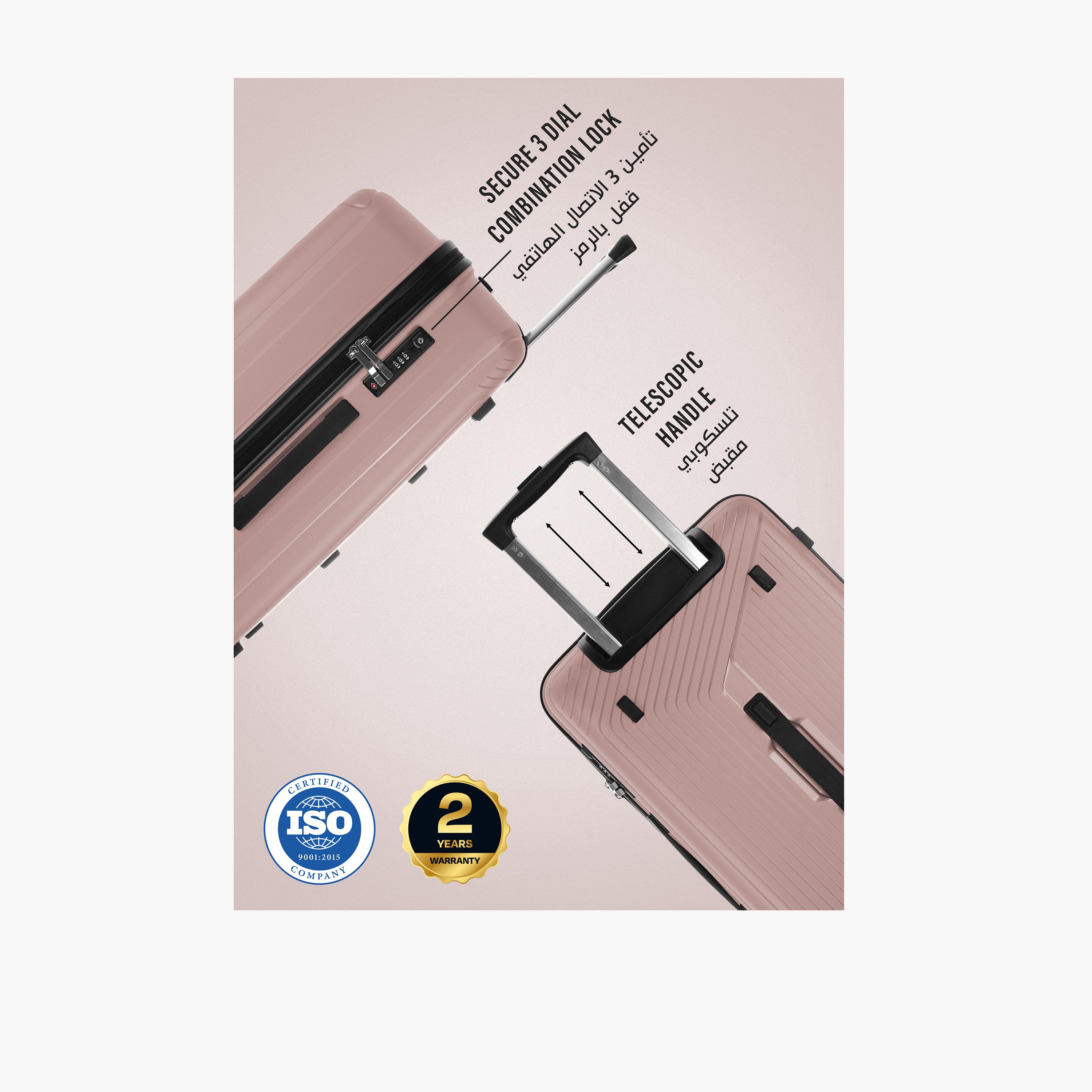 باراجون- طقم 3 شنط بولي بروبيلين بأربع عجلات دوارة وجوانب صلبة مع قفل مركب-travel-luggagesandbags-luggage-image-15